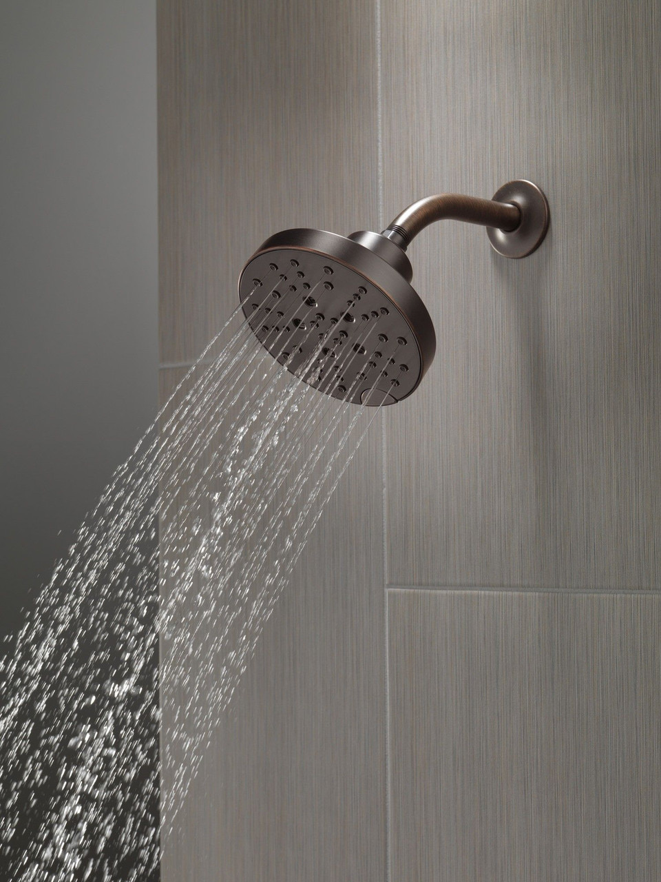 Delta 52668-RB Universal Showering Components H2Okinetic 5-Setting Contemporary Raincan Shower Head, Venetian Bronze