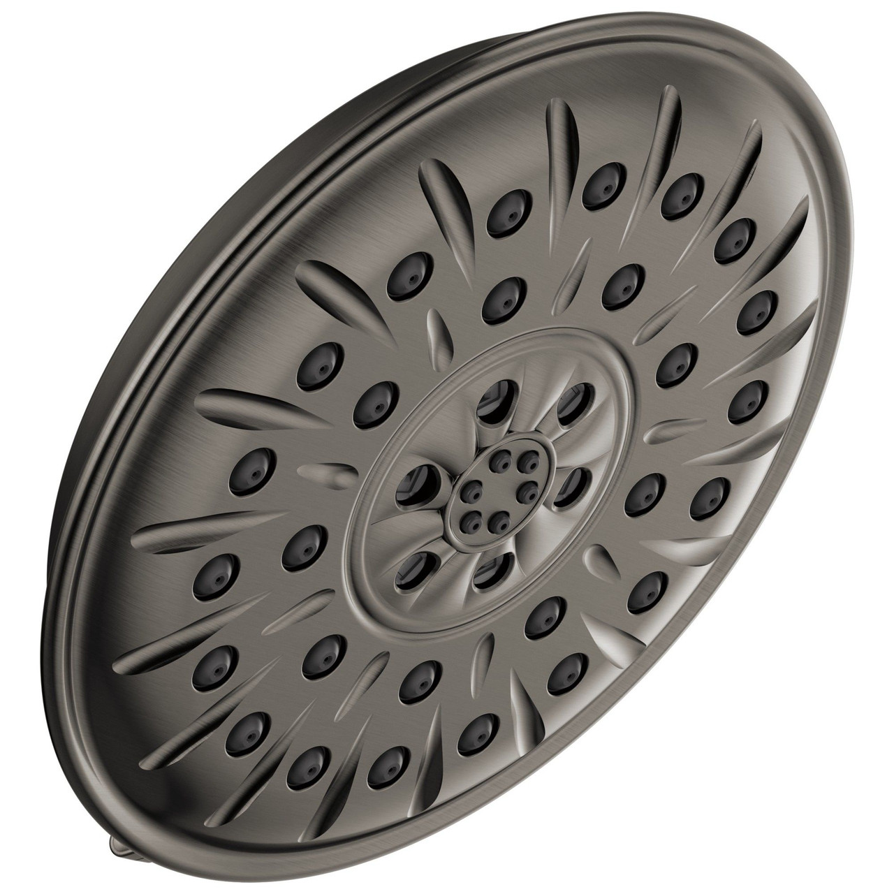Delta 52487-KS-PR Universal Showering Components H2Okinetic 4-Setting Shower Head with Ultrasoak, Lumicoat Black Stainless