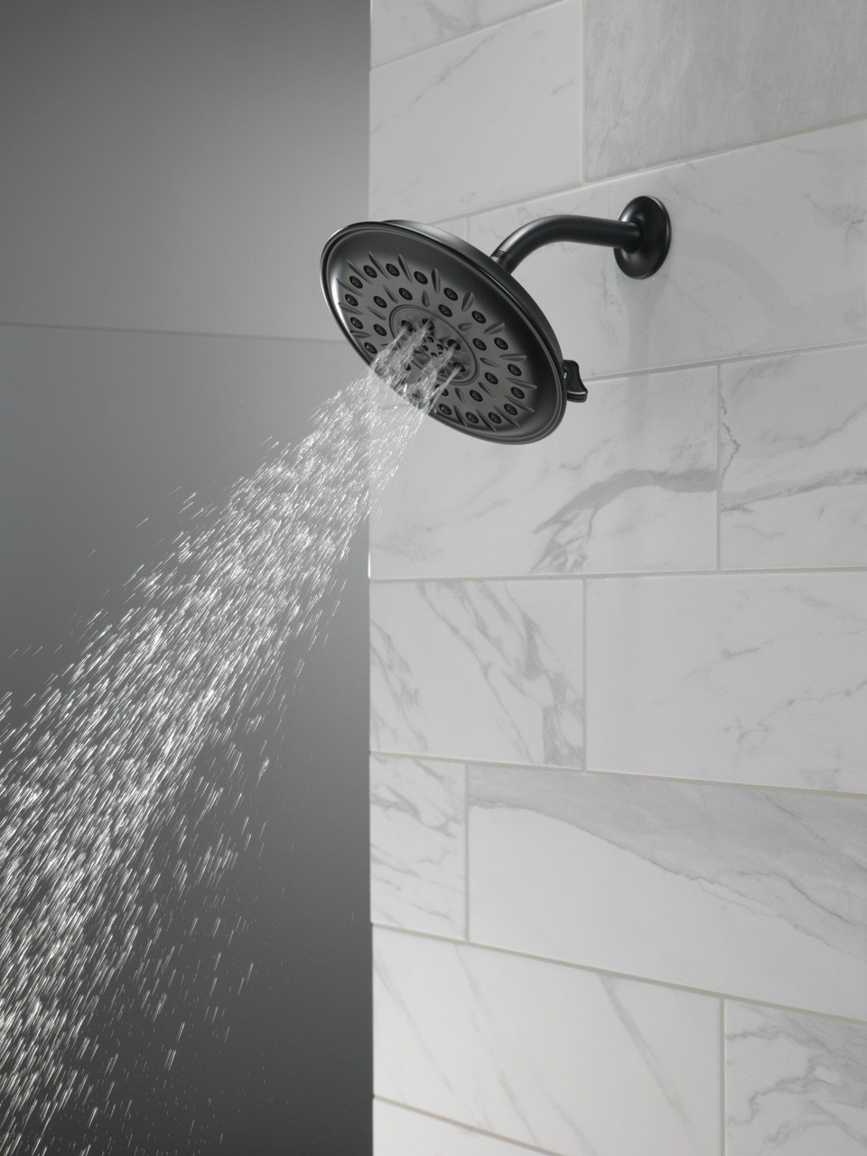 Delta 52487-BL Universal Showering Components UltraSoak 4-Setting Shower Head, Matte Black