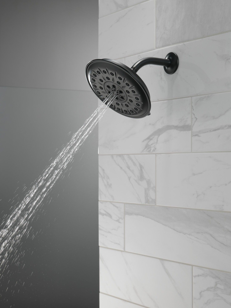 Delta 52487-BL Universal Showering Components UltraSoak 4-Setting Shower Head, Matte Black