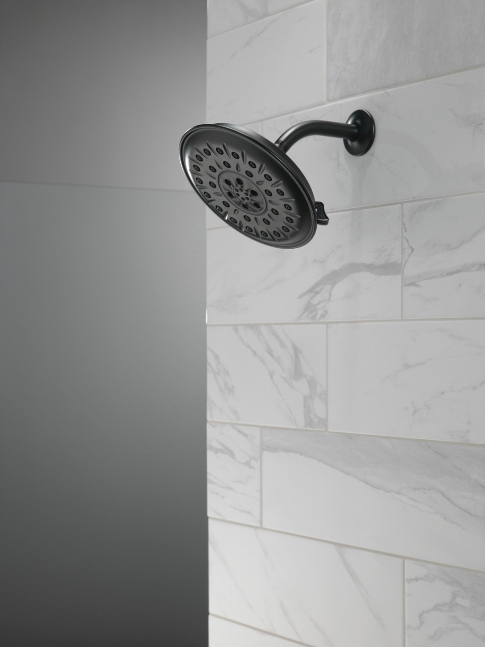 Delta 52487-BL Universal Showering Components UltraSoak 4-Setting Shower Head, Matte Black