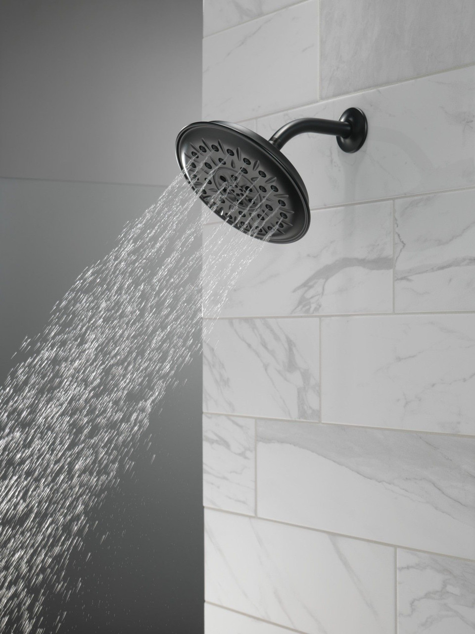 52487-BL Universal Showering Components UltraSoak 4-Setting Shower Head, Matte Black