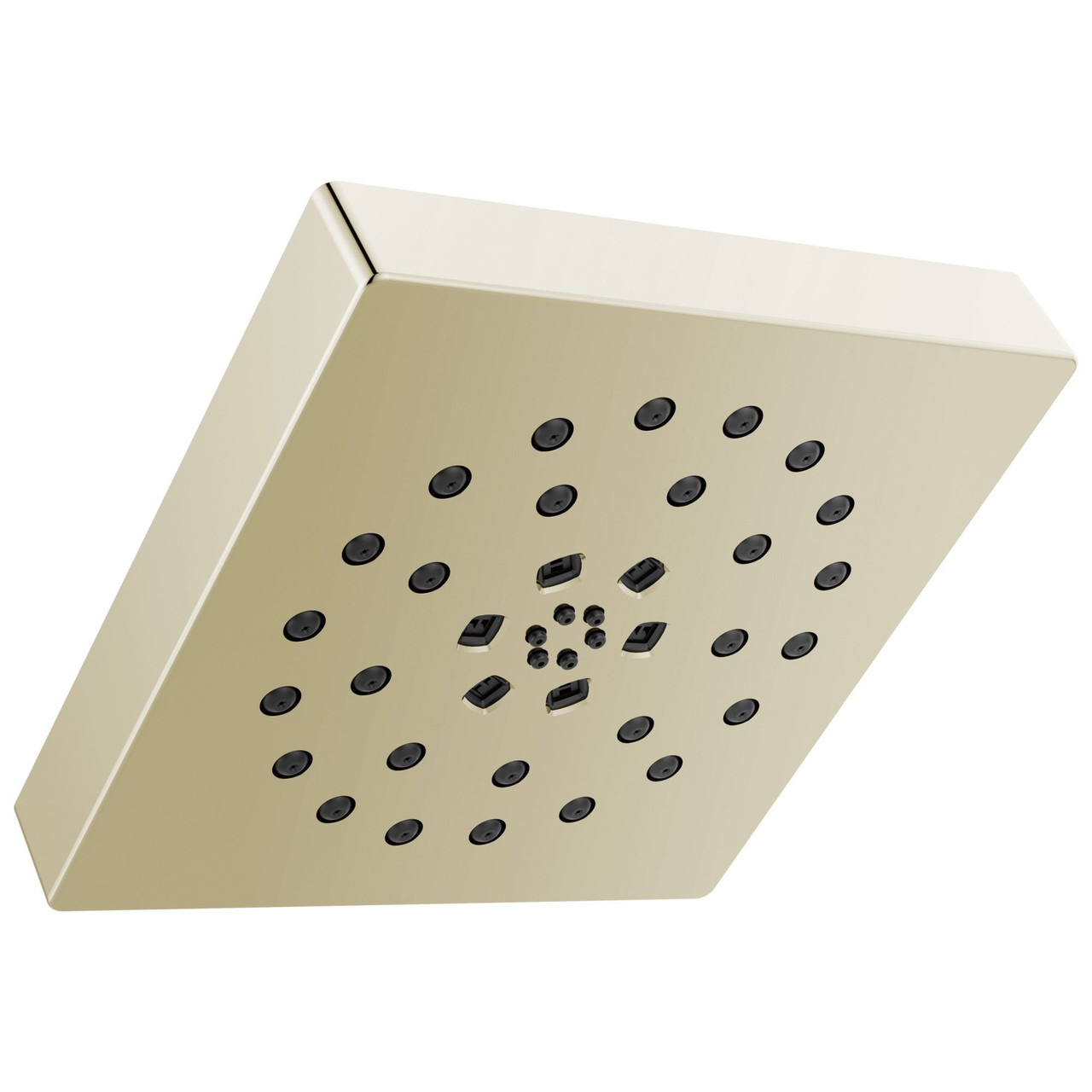 Delta 52484-PN-PR Universal Showering Components H2Okinetic 4-Setting Shower Head with UltraSoak, Lumicoat Polished Nickel