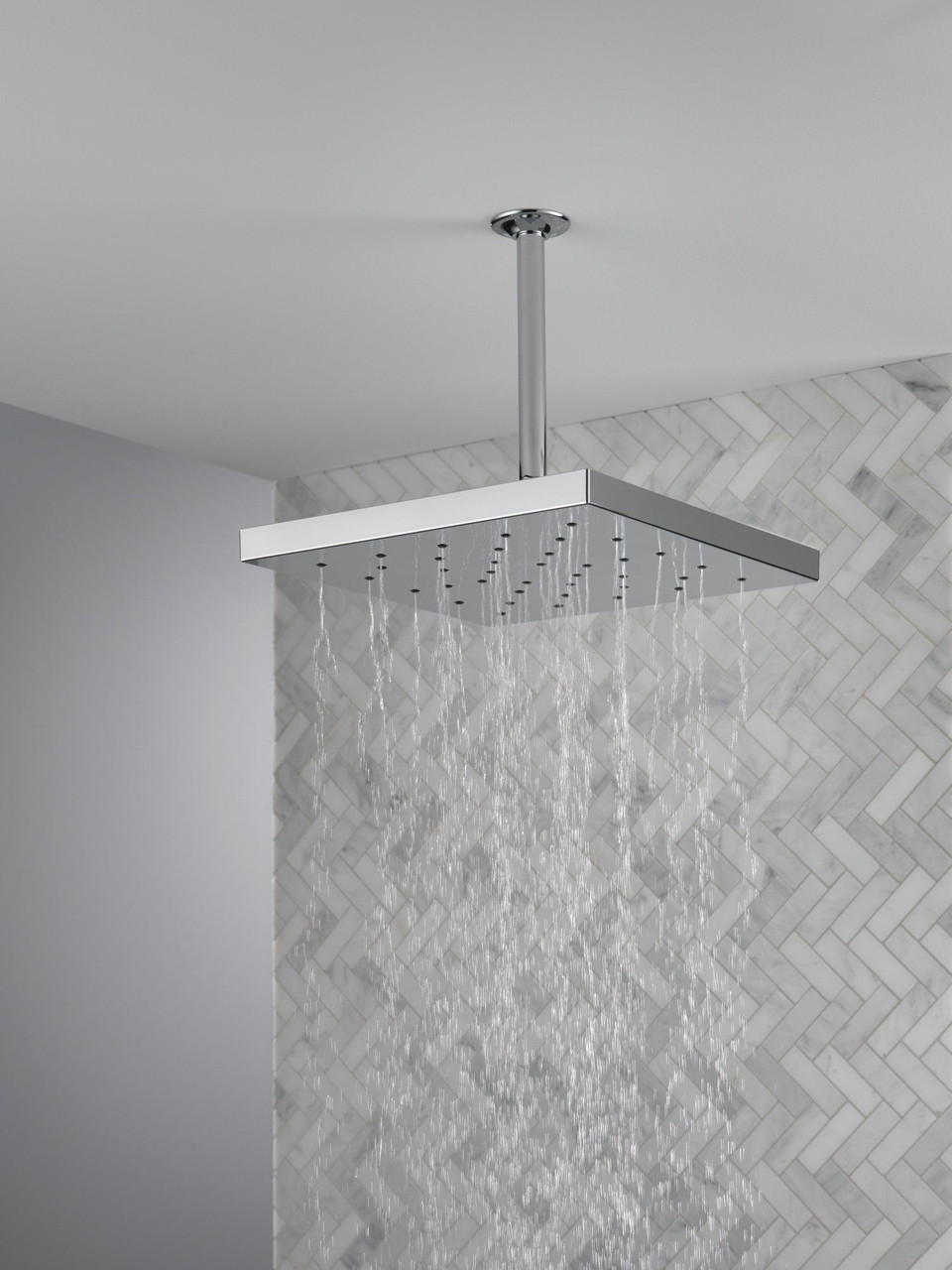 52161-PR25 Universal Showering Components H2Okinetic Single Setting Shower Head with UltraSoak, Lumicoat Chrome