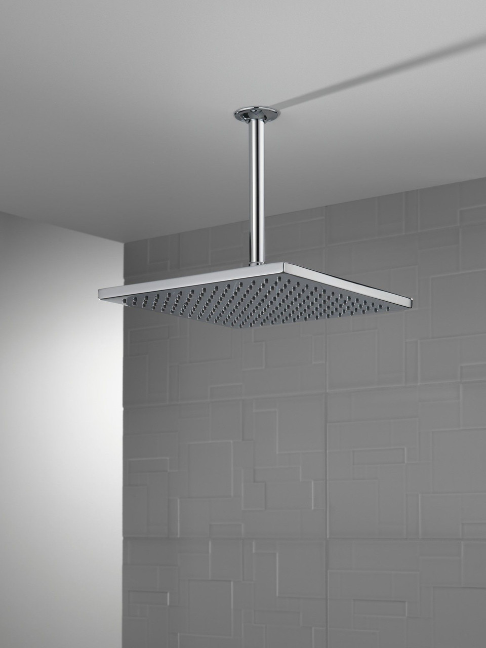 52159-25 Universal Showering Components Single-Setting Metal Raincan Shower Head, Chrome