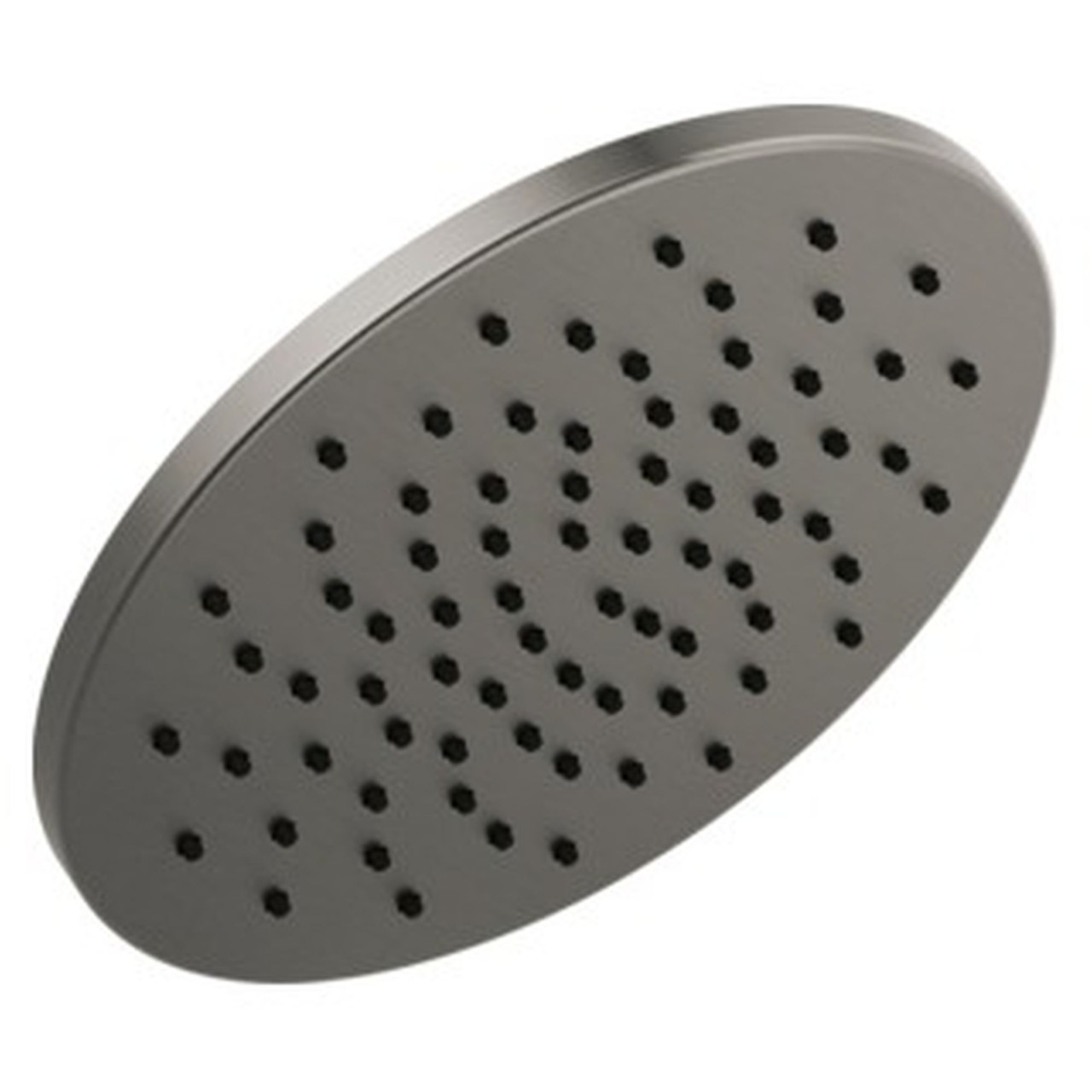52158-KS-PR Universal Showering Components Single-Setting Metal Raincan Shower Head, Lumicoat Black Stainless
