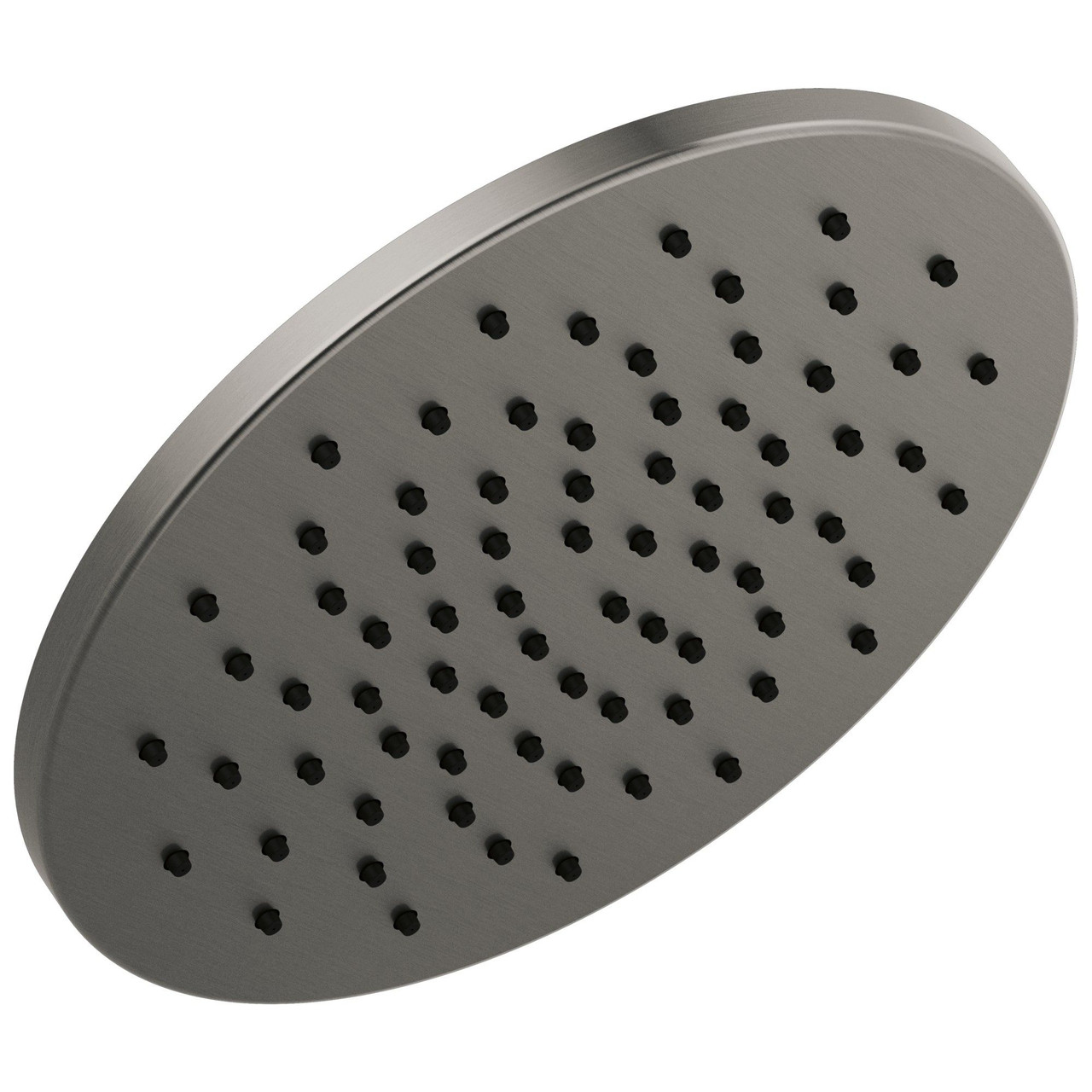 52158-KS-PR Universal Showering Components Single-Setting Metal Raincan Shower Head, Lumicoat Black Stainless
