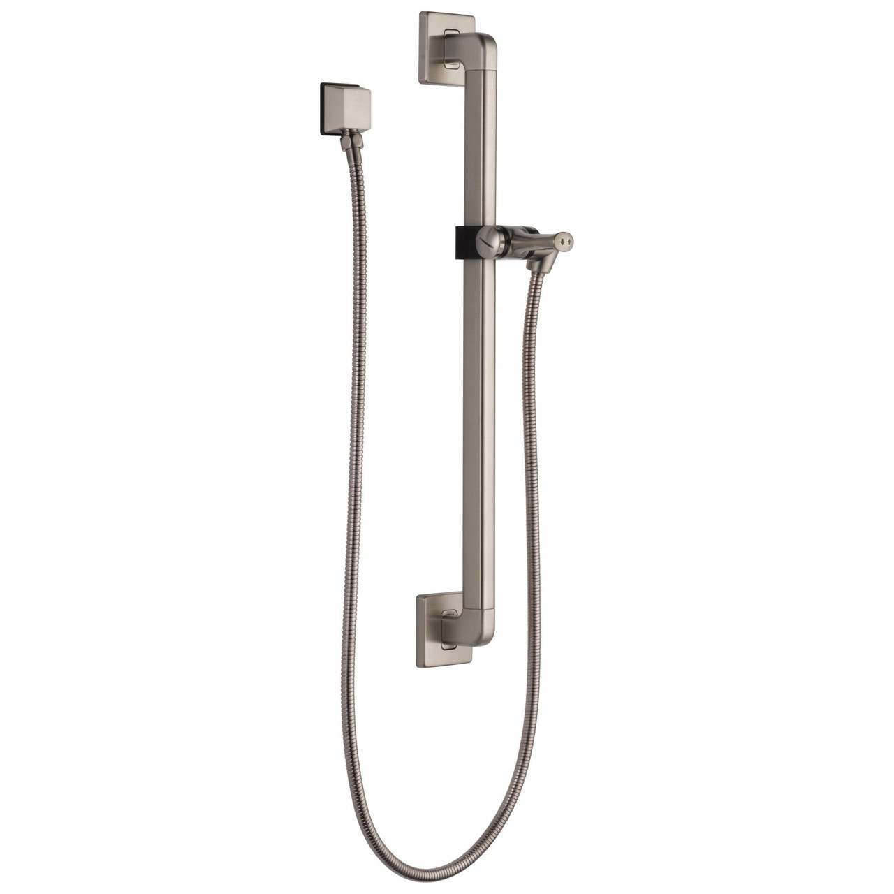 51500-SS Universal Showering Components Adjustable Slide Bar / Grab Bar Assembly with Elbow, Stainless