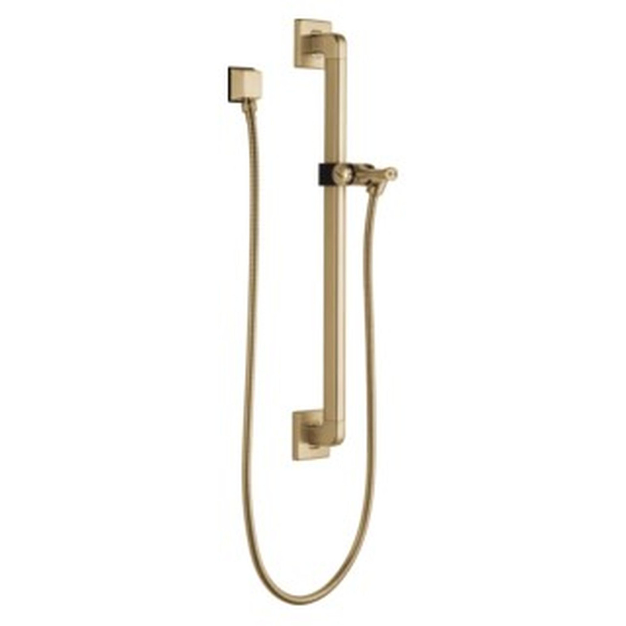 Delta 51500-CZ Universal Showering Components Adjustable Slide Bar / Grab Bar Assembly with Elbow, Champagne Bronze