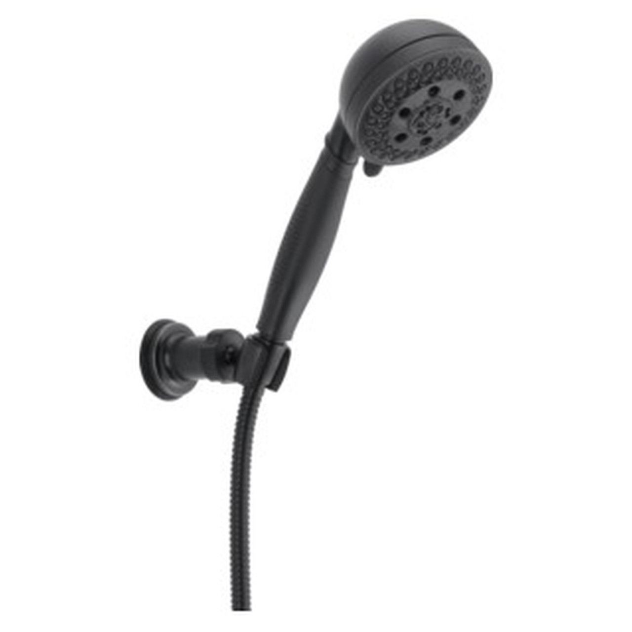 55445-BL Universal Showering Components H2Okinetic 5-Setting Shower Mount Hand Shower, Matte Black
