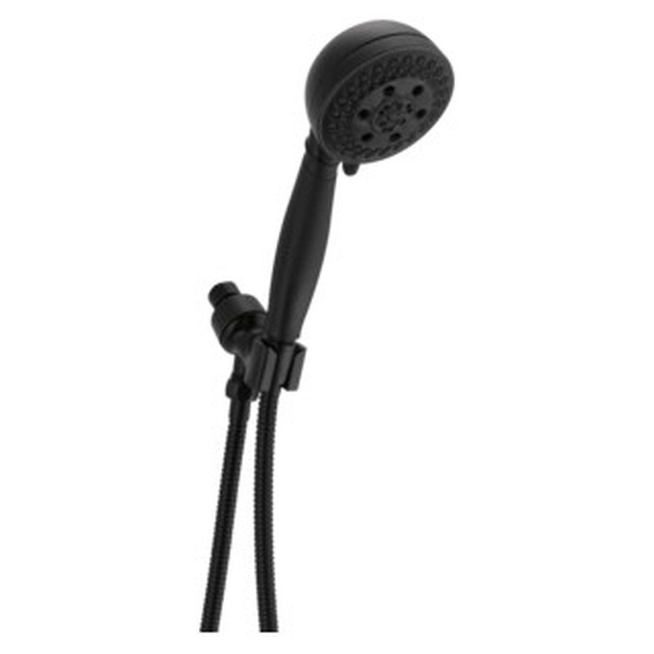 Delta 54445-BL-PK Universal Showering Components H2Okinetic 5-Setting Shower Mount Hand Shower, Matte Black