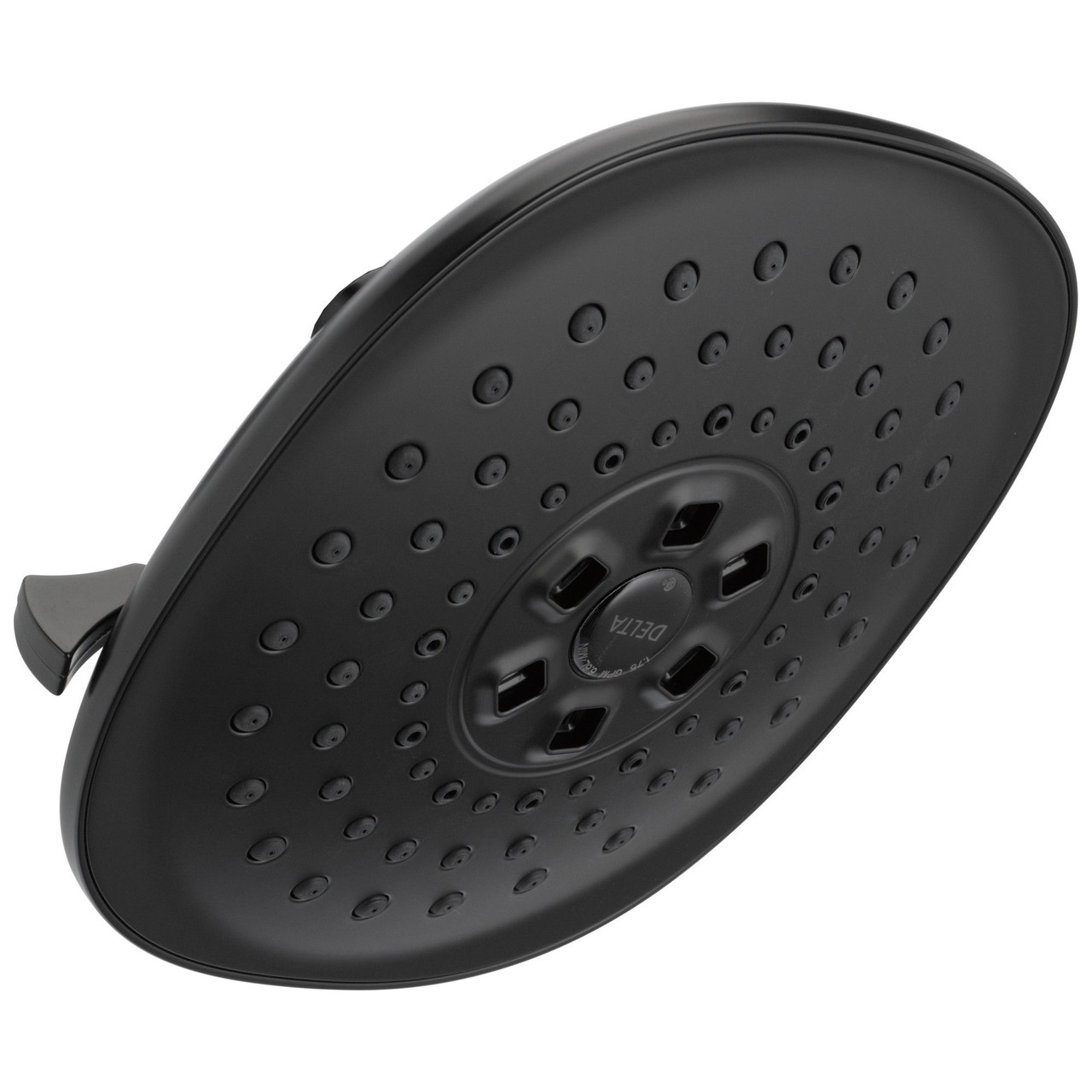 Delta 52686-BL Universal Showering Components H2Okinetic R 3-Setting Raincan Shower Head, Matte Black