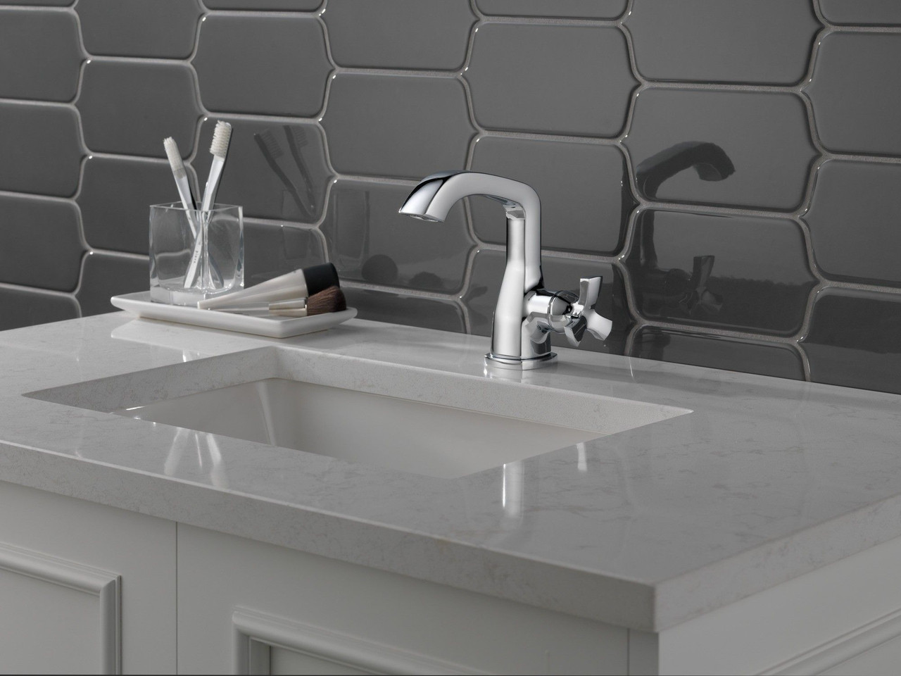 Delta 576-MPU-LHP-DST Stryke Single Handle Faucet Less Handle, Chrome