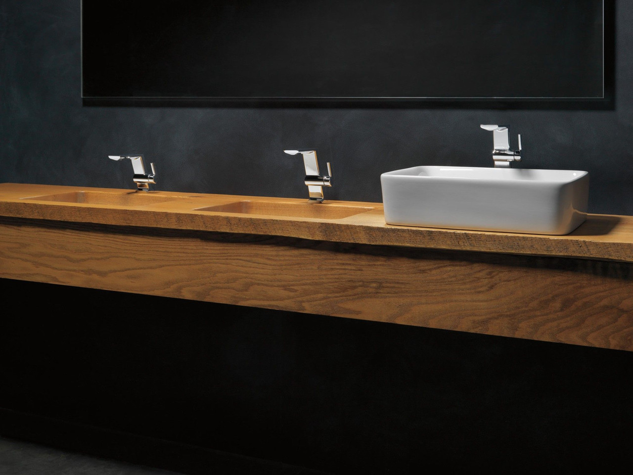 699-PR-DST Pivotal Single Handle Mid-Height Vessel Bathroom Faucet, Lumicoat Chrome