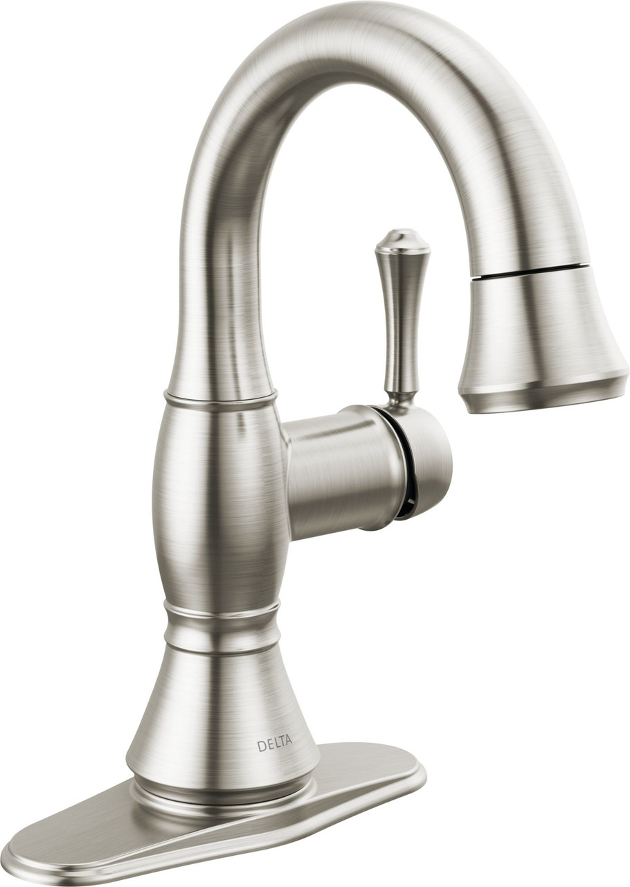 597-SSPD-DST Cassidy Single Handle Pull Down Bathroom Faucet, Stainless