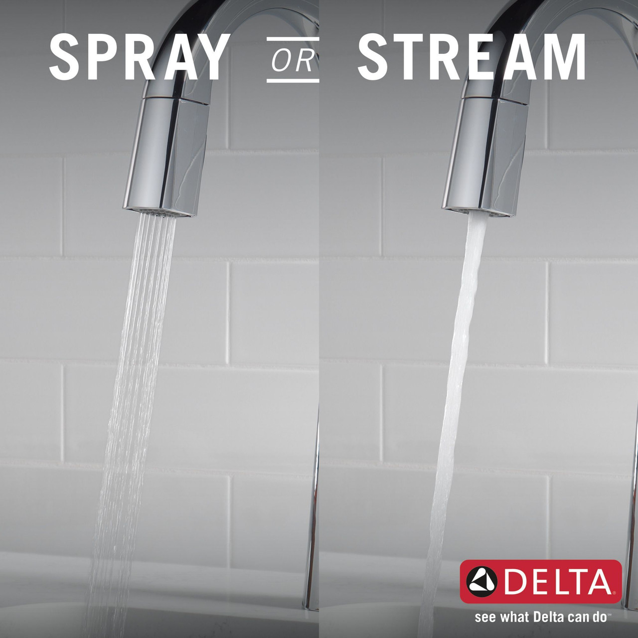 9991-PR-DST Monrovia Single Handle Pull Down Bar or Prep Faucet, Lumicoat Chrome