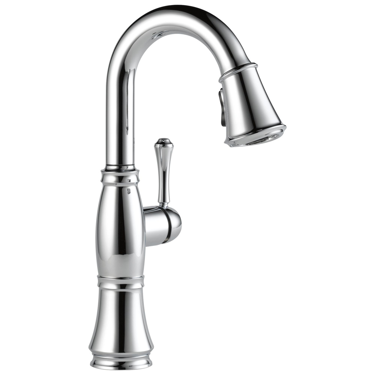 9997-AR-PR-DST Cassidy Single Handle Pull Down Bar or Prep Faucet, Lumicoat Arctic Stainless