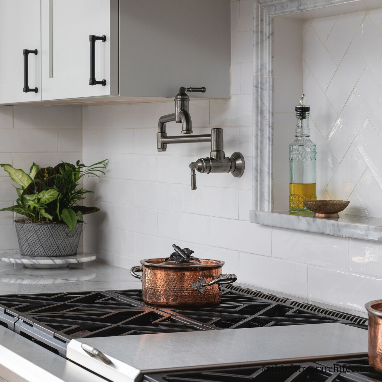 1190LFL-KS Broderick Wall Mount Pot Filler, Black Stainless