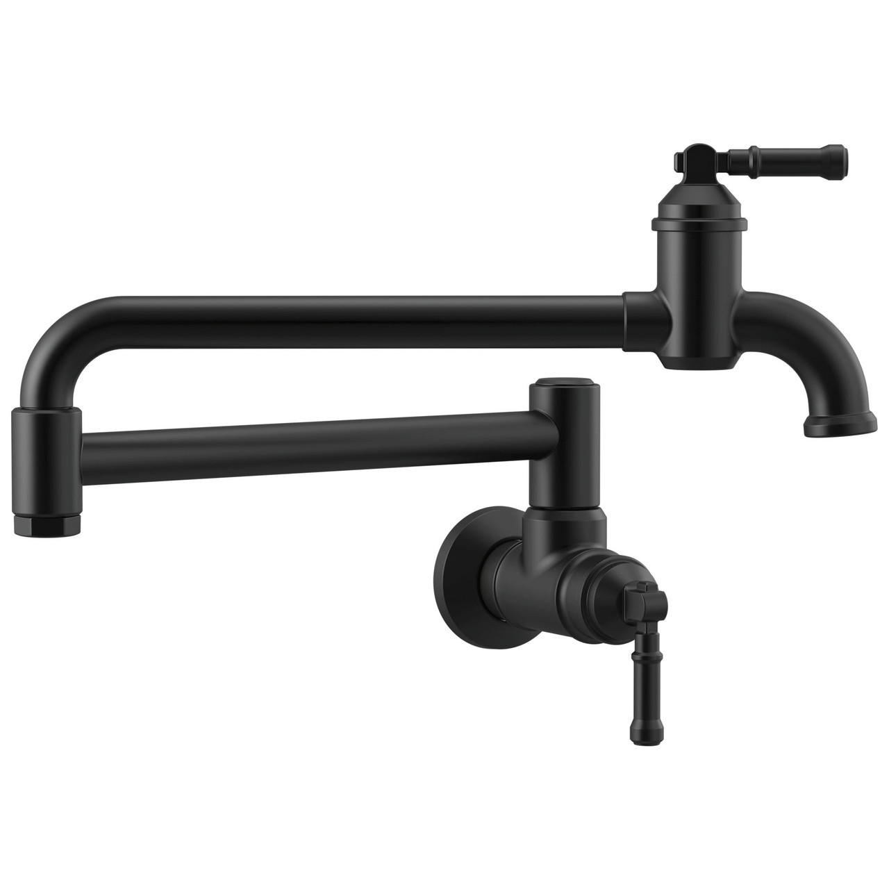 1190LFL-BL Broderick Wall Mount Pot Filler, Matte Black
