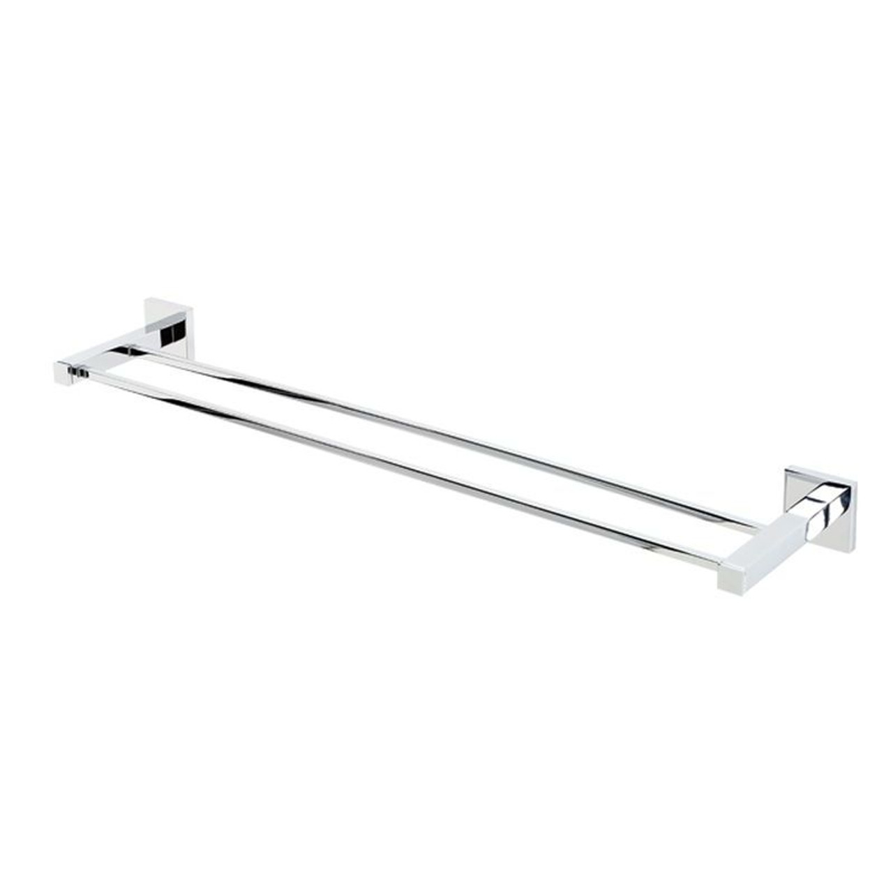 Alno Contemporary II A8425-24-PC Double Towel Bar Modern in Polished Chrome