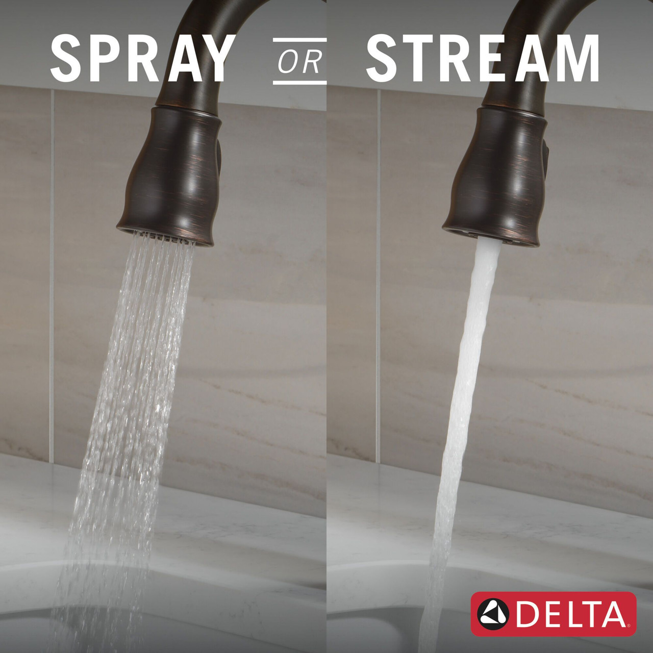 9678TL-RB-DST Leland 9.13-in x 3.50-in x 14.56-in Touch2O Bar and Prep Faucet with Touchless Technology, Venetian Bronze