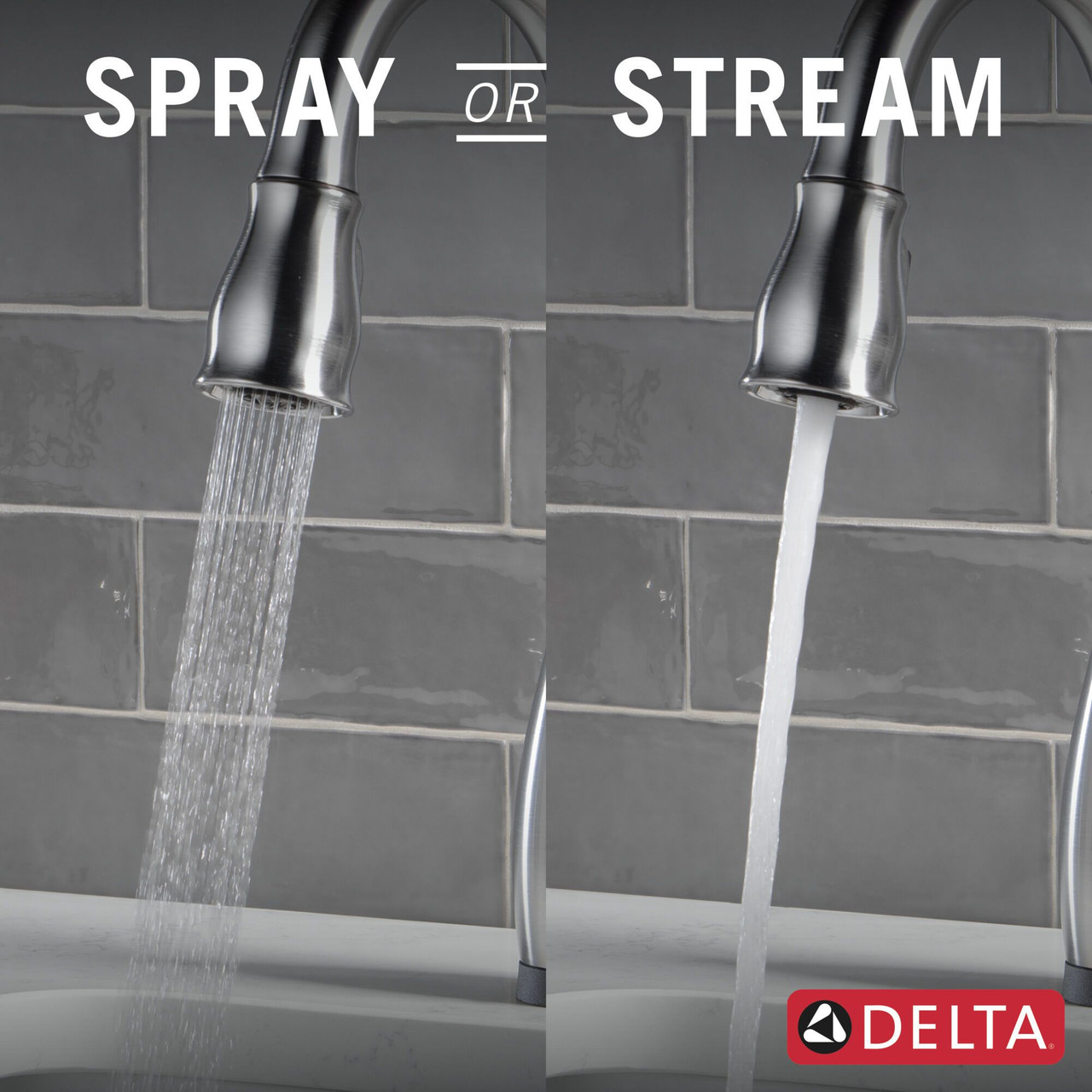 9678TL-AR-DST Leland 9.13-in x 3.50-in x 14.56-in Touch2O Bar and Prep Faucet with Touchless Technology, Arctic Stainless