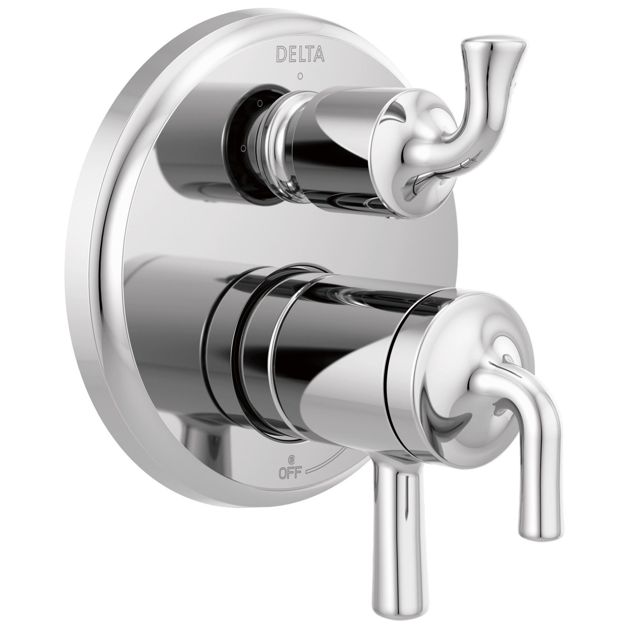 T27833 Kayra 2-Handle Monitor 17 Series Valve Trim with 3- or 6- Setting Diverter, Chrome