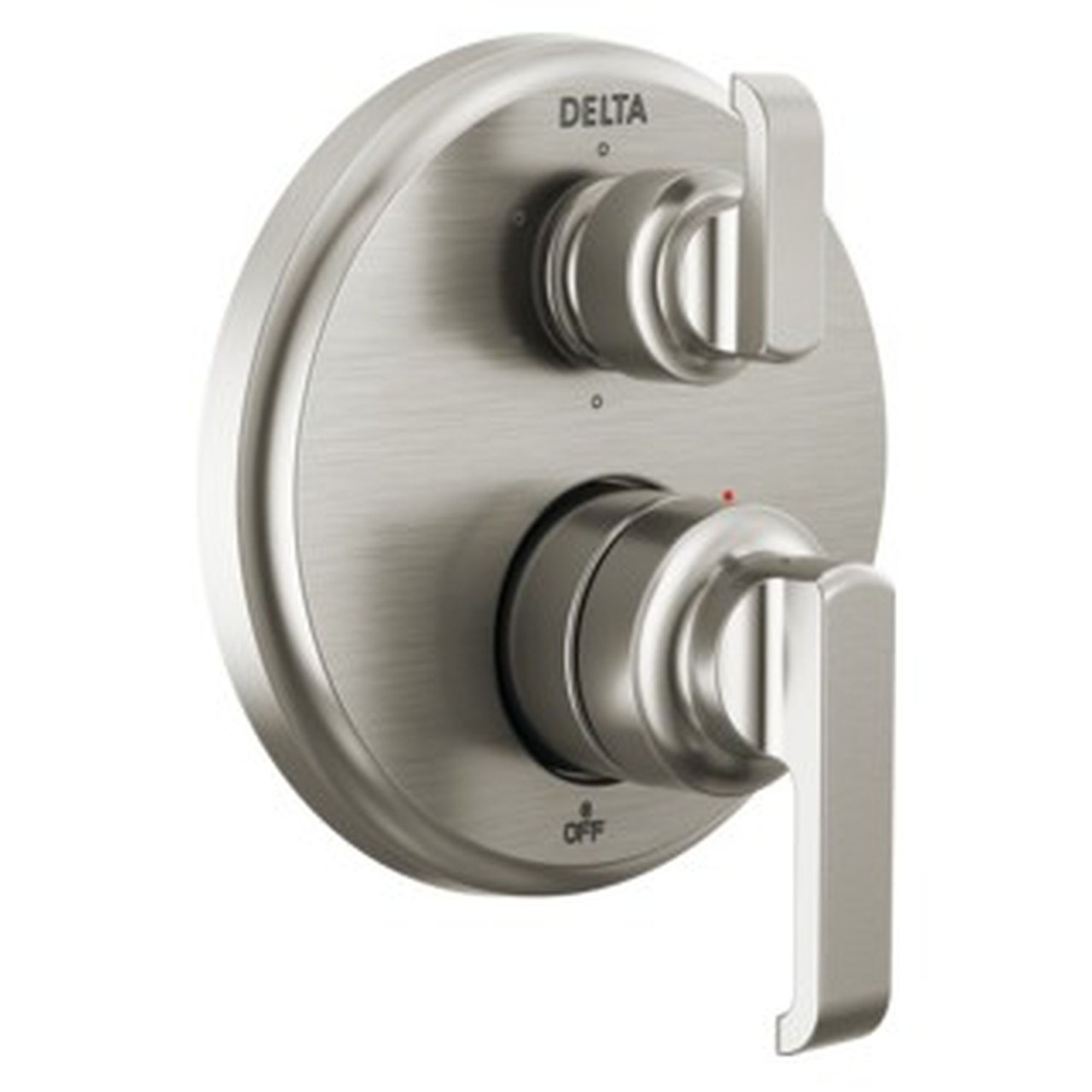 T24989-SS-PR Tetra 14 Series Integrated Diverter Trim with 6-Setting, Lumicoat Stainless