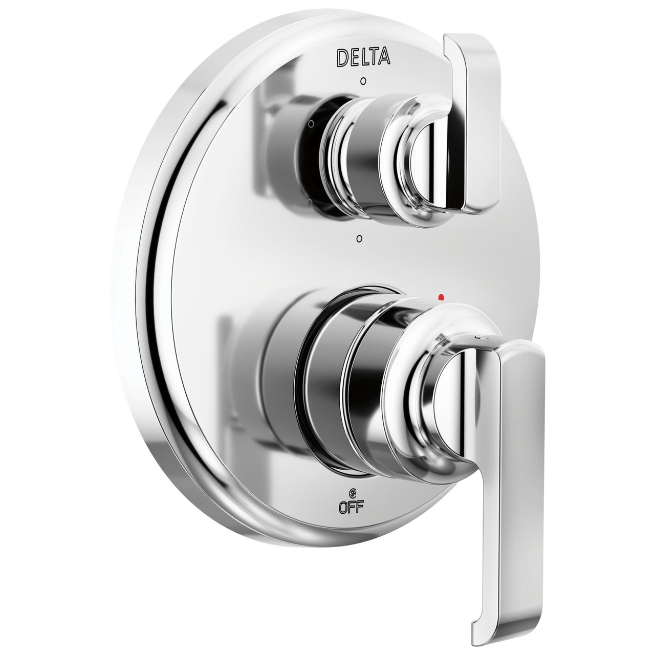 T24989-PR Tetra 14 Series Integrated Diverter Trim with 6-Setting, Lumicoat Chrome
