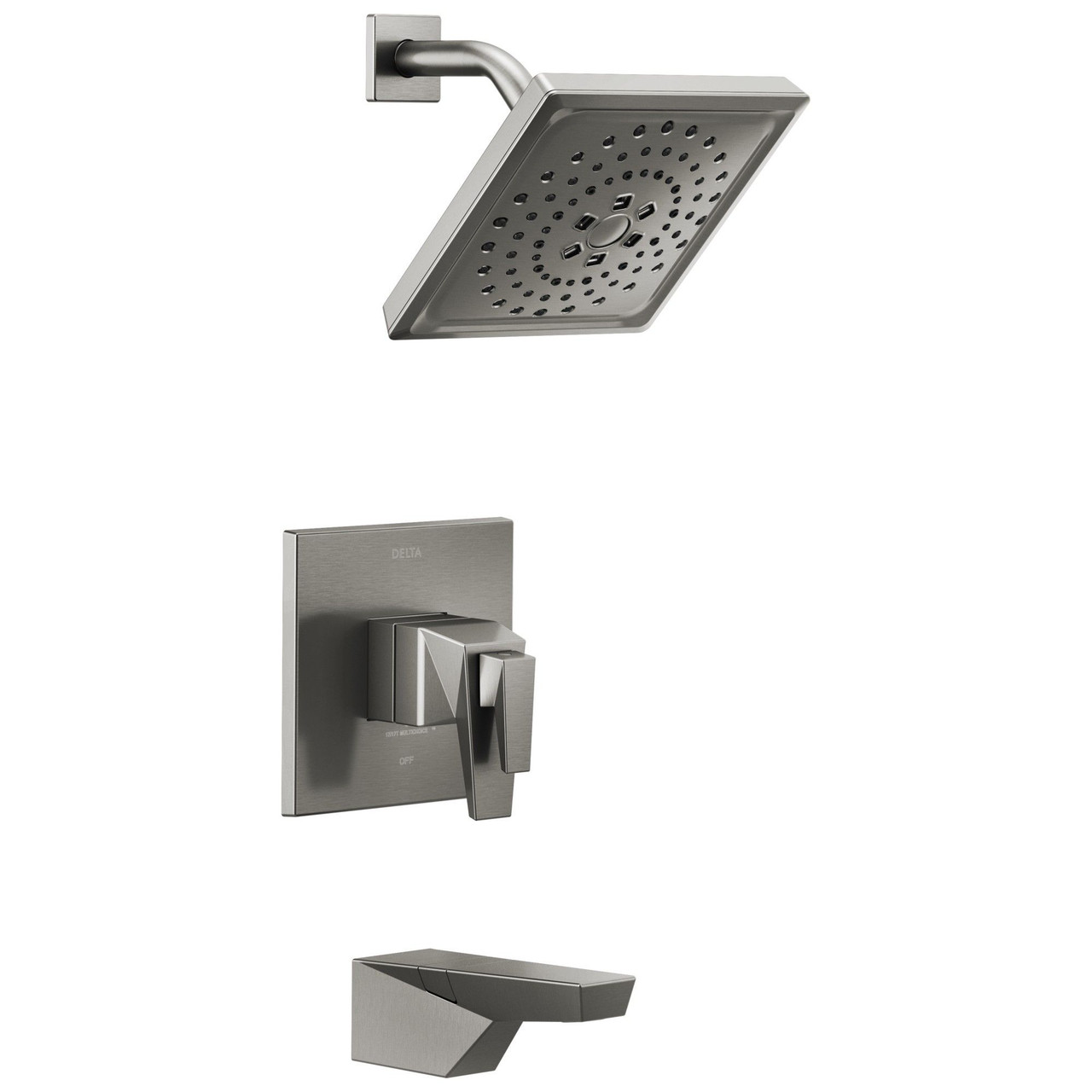 T17T443-KS-PR Trillian TempAssure 17T Series Tub & Shower Trim, Lumicoat Black Stainless