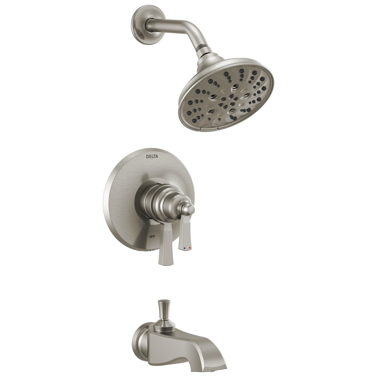 T17456-SS Dorval Monitor 17 Series Tub & Shower Trim, Stainless
