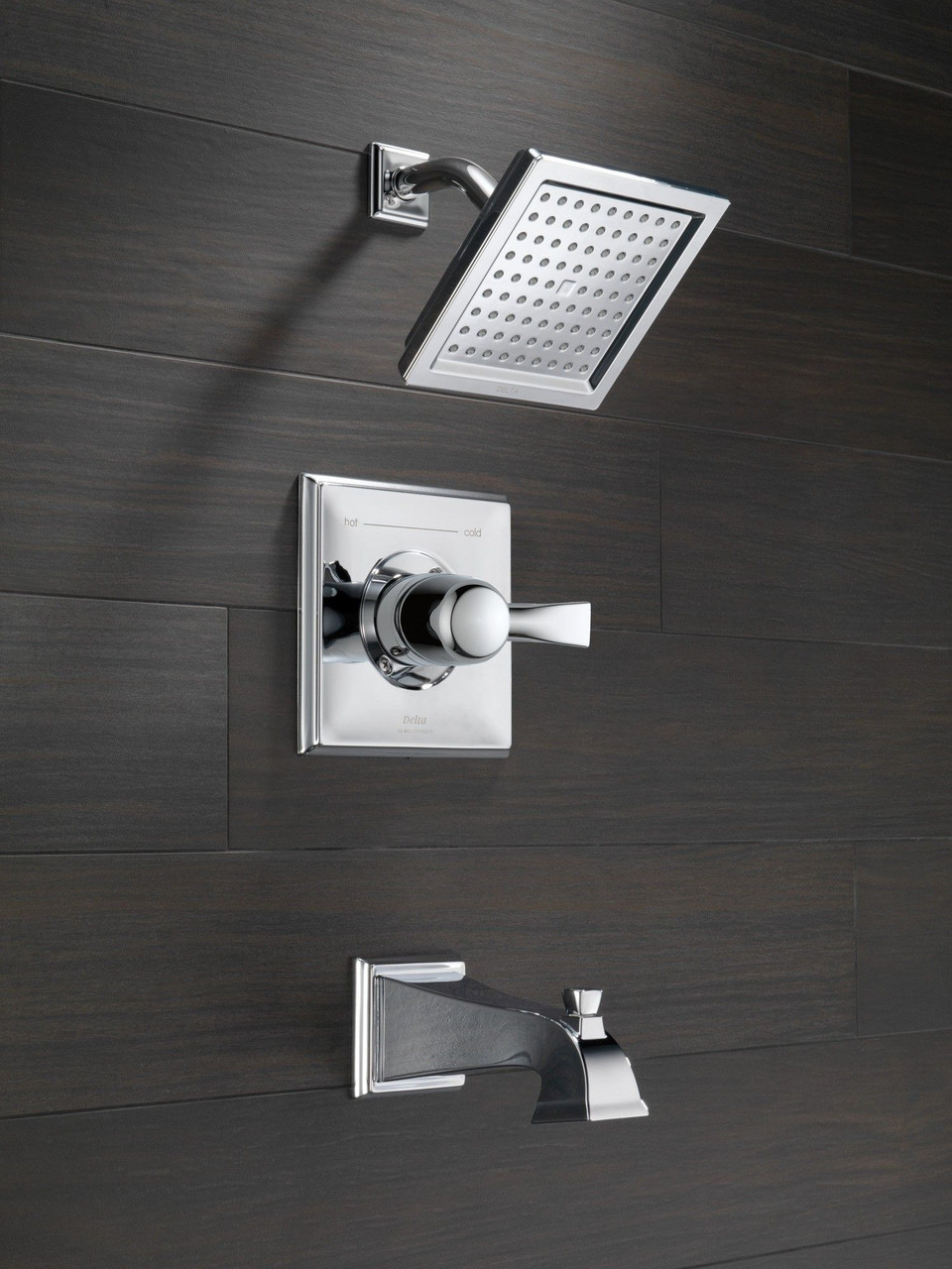 T14451-WE Dryden Monitor 14 Series Tub & Shower Trim, Chrome