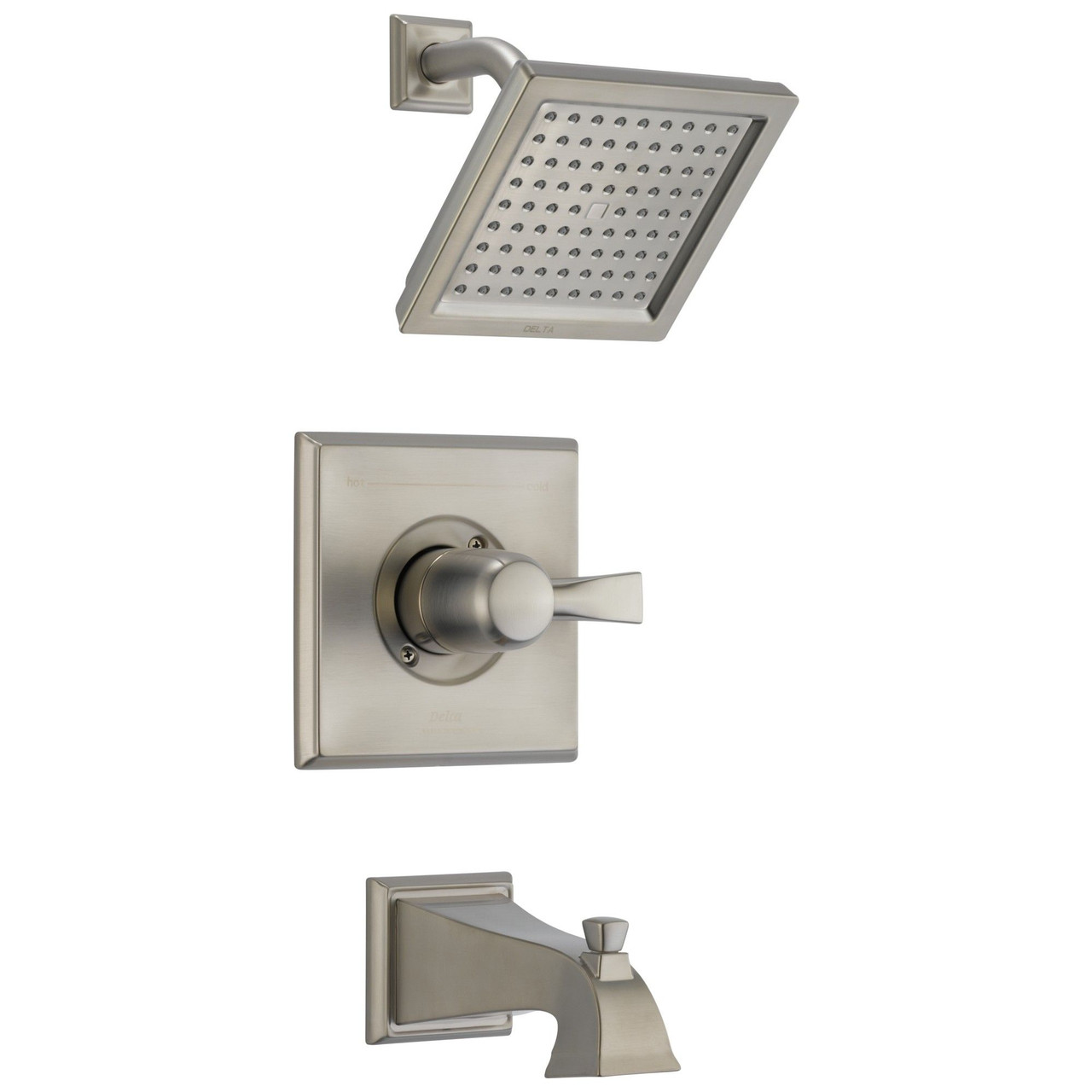 T14451-SS-WE Dryden Monitor 14 Series Tub & Shower Trim, Stainless
