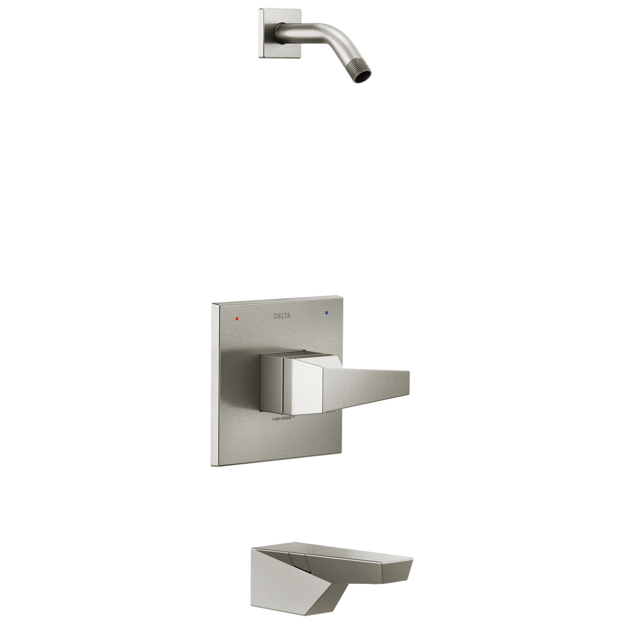 T14443-SS-PR-LHD Trillian 14 Series Shower Only LHD, Lumicoat Stainless