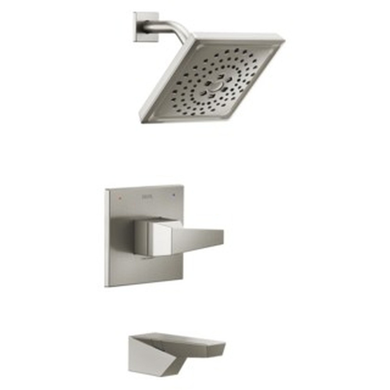 T14443-SS-PR Trillian 14 Series H2Okinetic Tub Shower Trim, Lumicoat Stainless