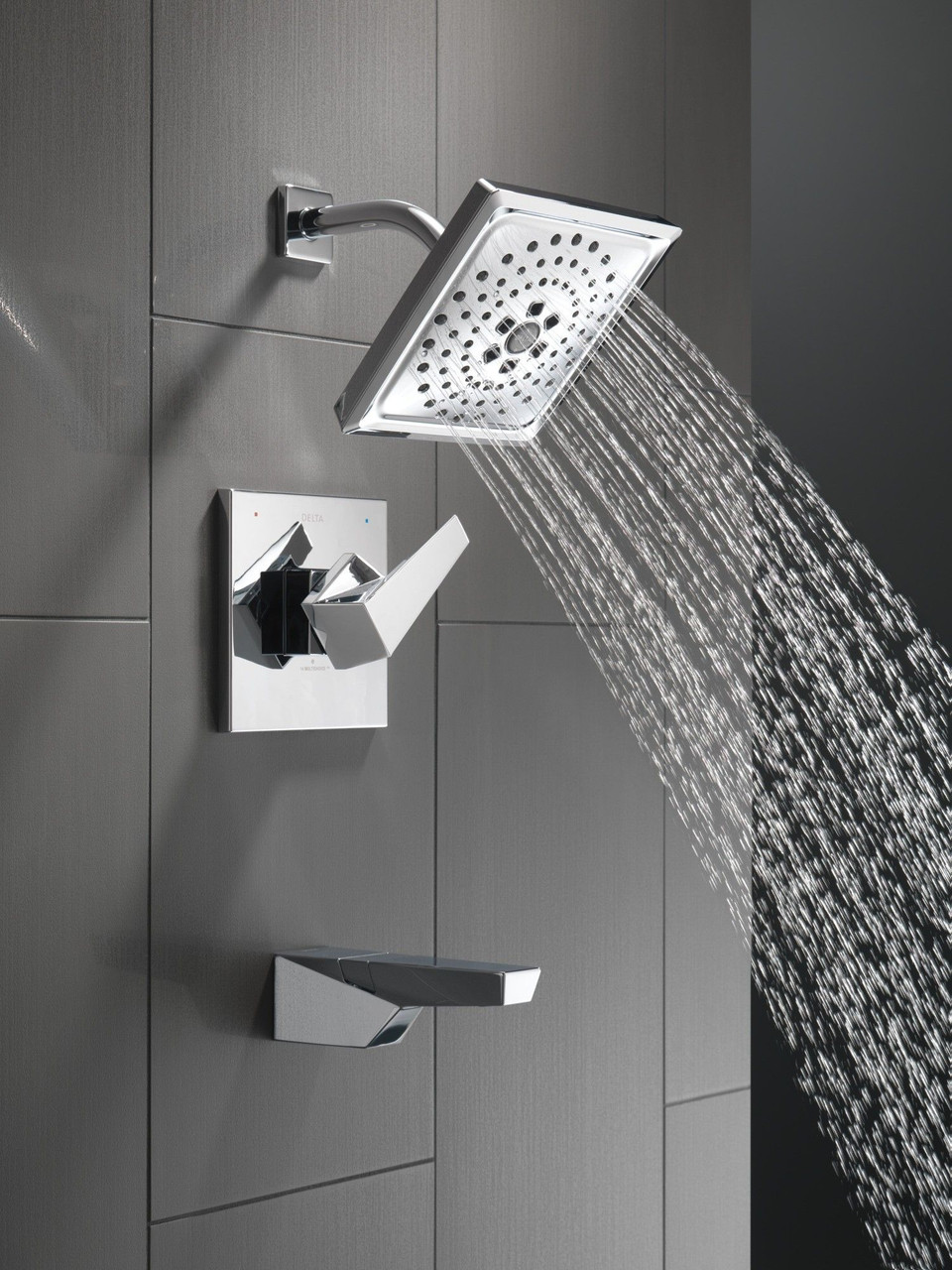 T14443-PR Trillian 14 Series H2Okinetic Tub Shower Trim, Lumicoat Chrome