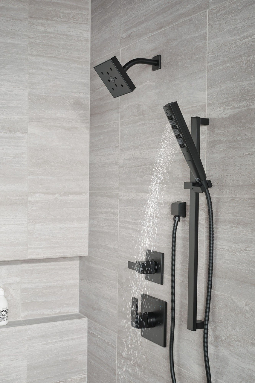 T14267-BL Ara Monitor 14 Series H2Okinetic Shower Trim, Matte Black