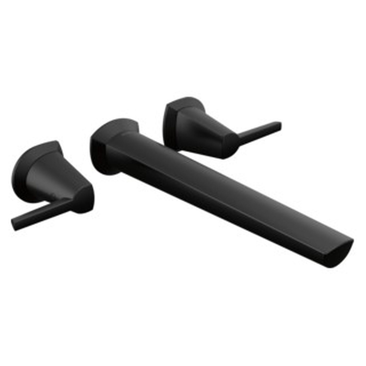 T5771-BLWL Galeon Delta Galeon Wall Mount Tub Filler, Matte Black