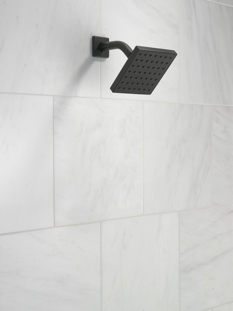 RP101846BL Modern Square Showerhead, Matte Black