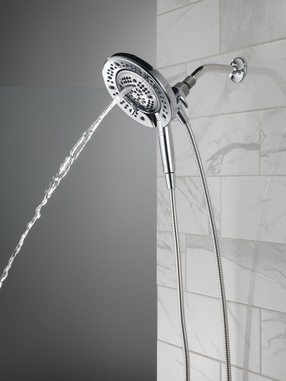 75687D Universal Showering Components In2ition 7-Setting Two-in-One Shower, Chrome