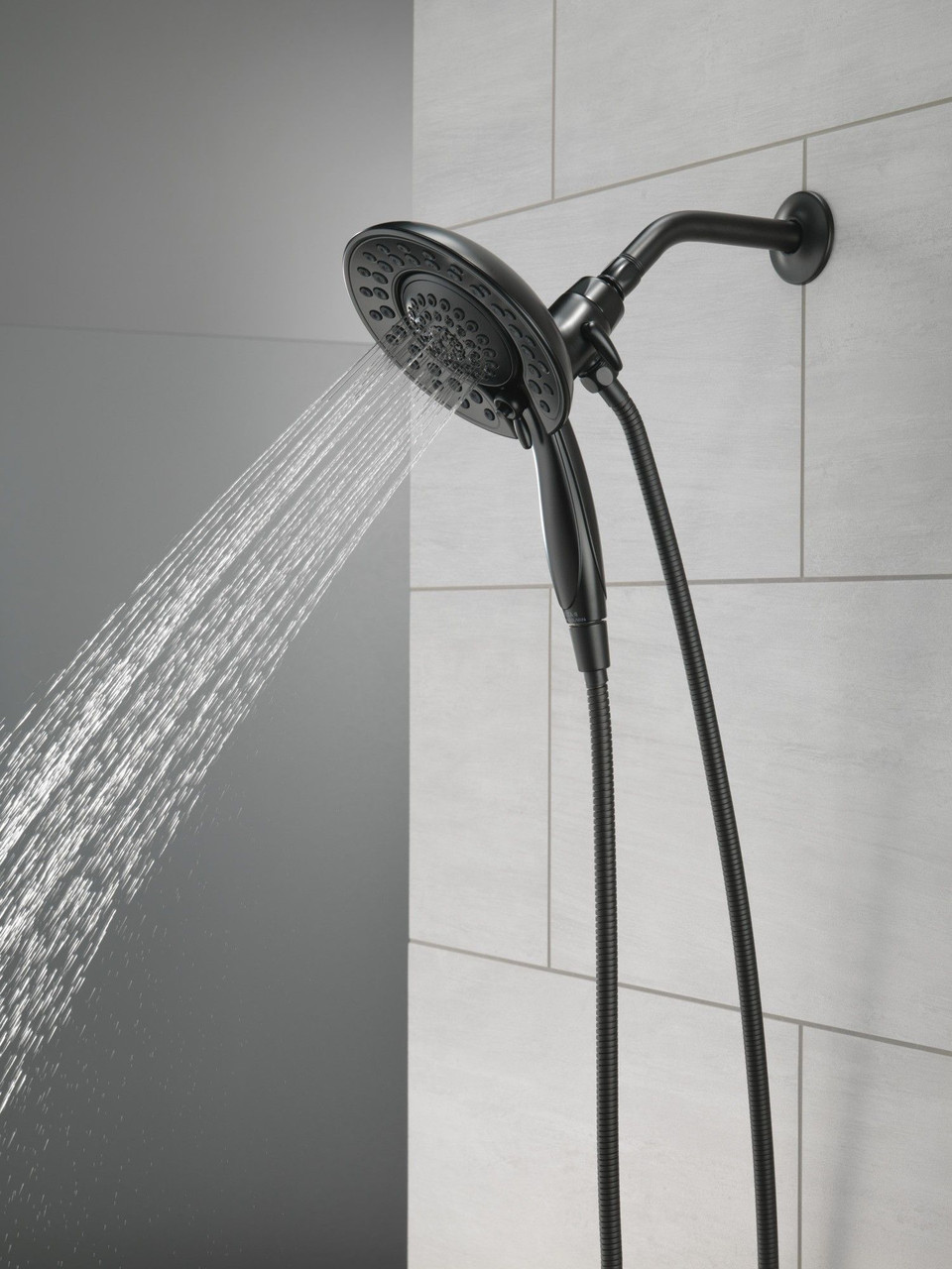 58569-BL-PK Universal Showering Components In2ition 5-Setting Two-in-One Shower, Matte Black
