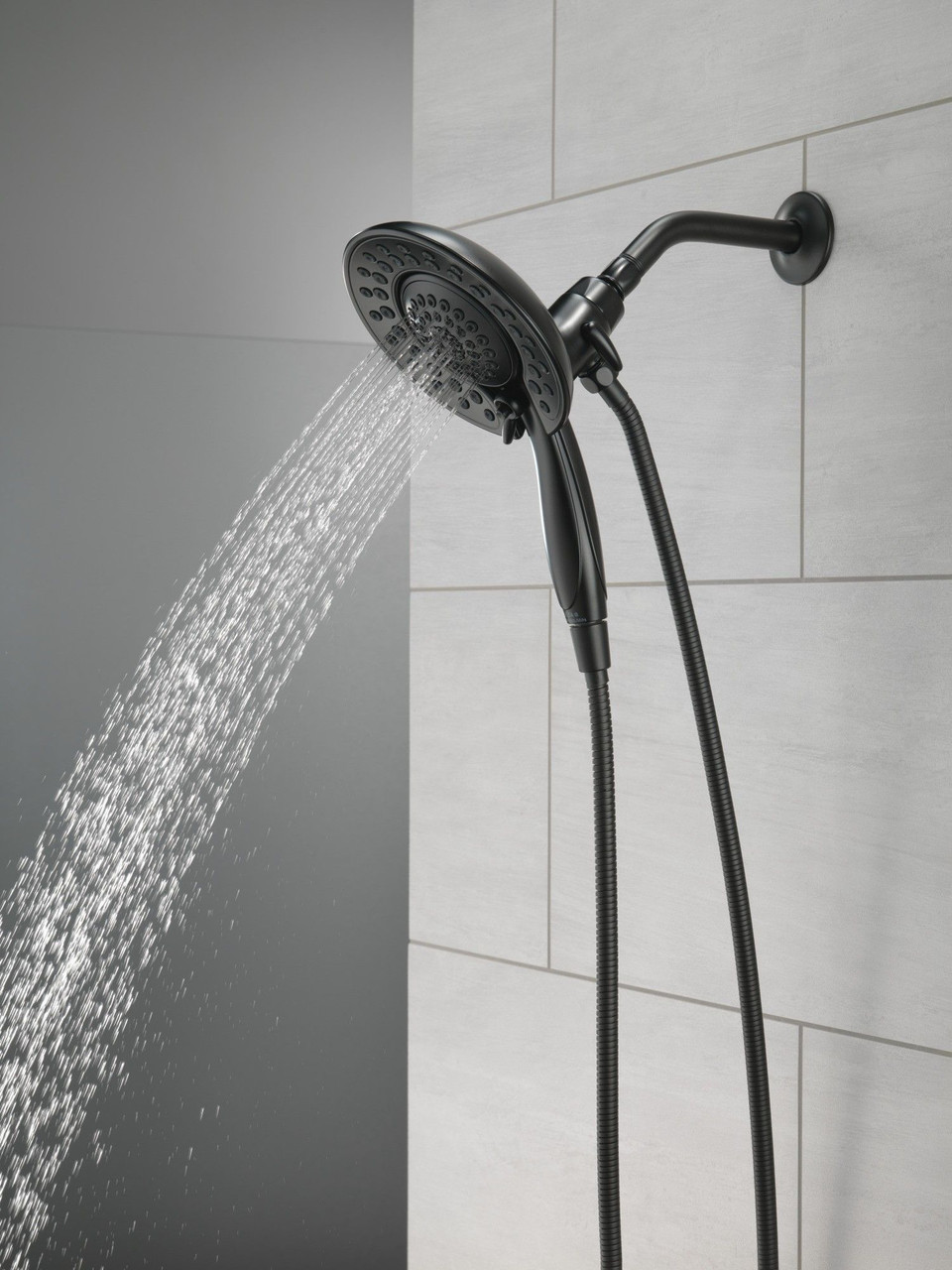 58569-BL-PK Universal Showering Components In2ition 5-Setting Two-in-One Shower, Matte Black