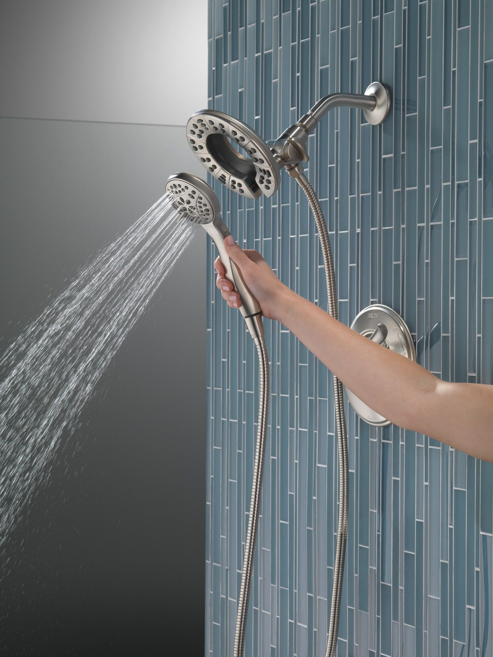Delta 58499-SS Universal Showering Components In2ition HSSH 1.75 GPM 4-Setting, Stainless