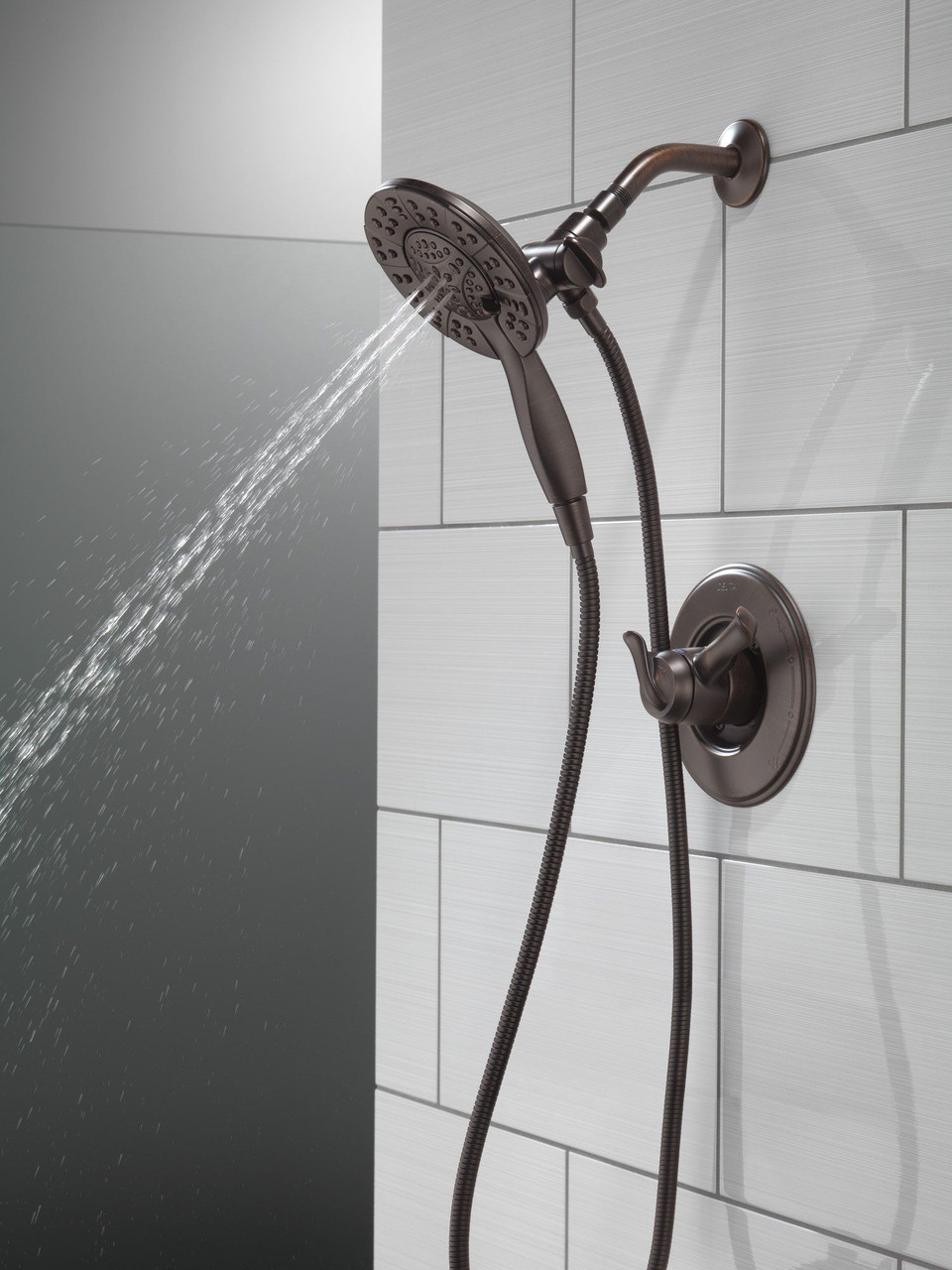 Delta 58499-RB Universal Showering Components In2ition HSSH 1.75 GPM 4-Setting, Venetian Bronze