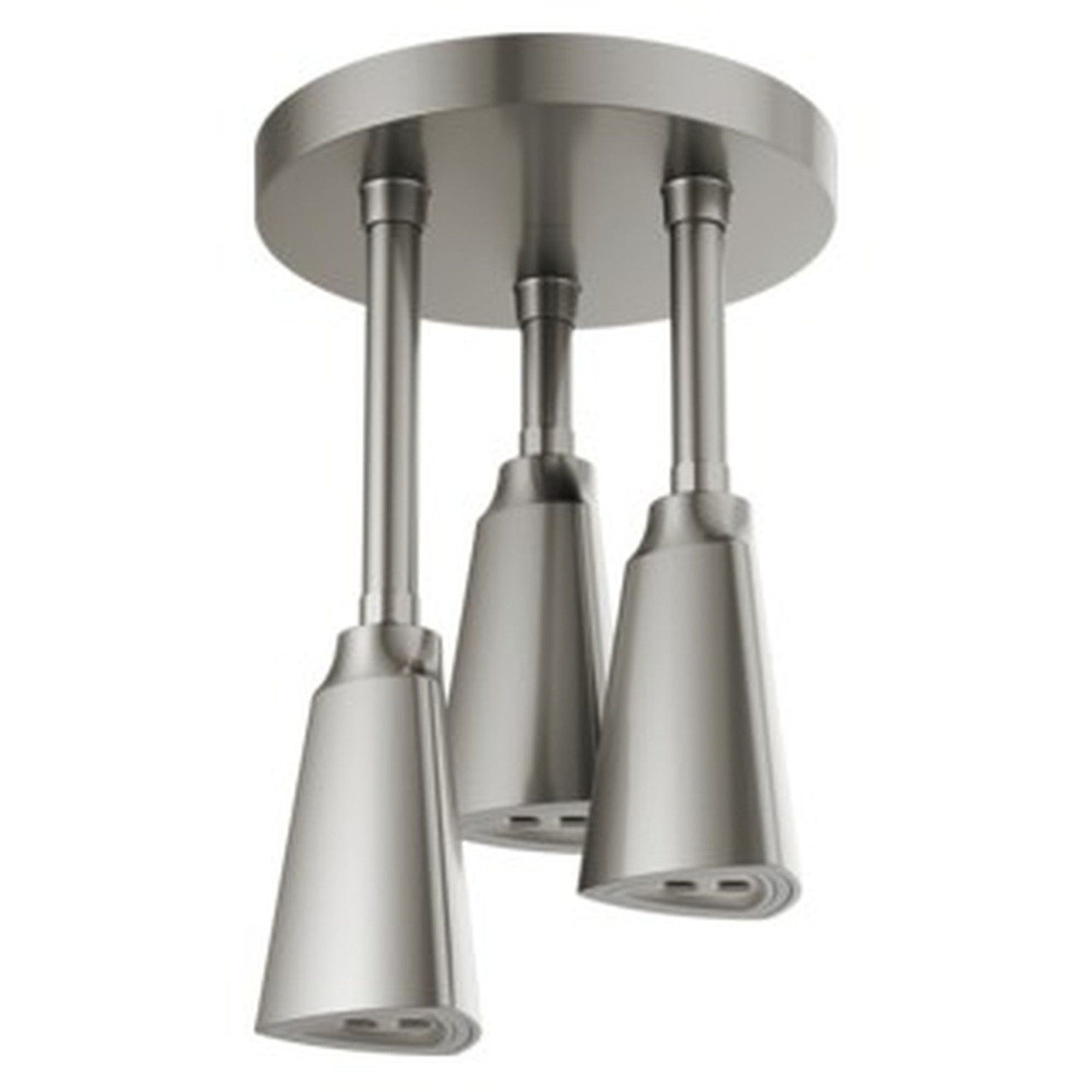 Delta 57140-SS25-L Universal Showering Components H2Okinetic Pendant Raincan Shower Head with LED Light, Stainless