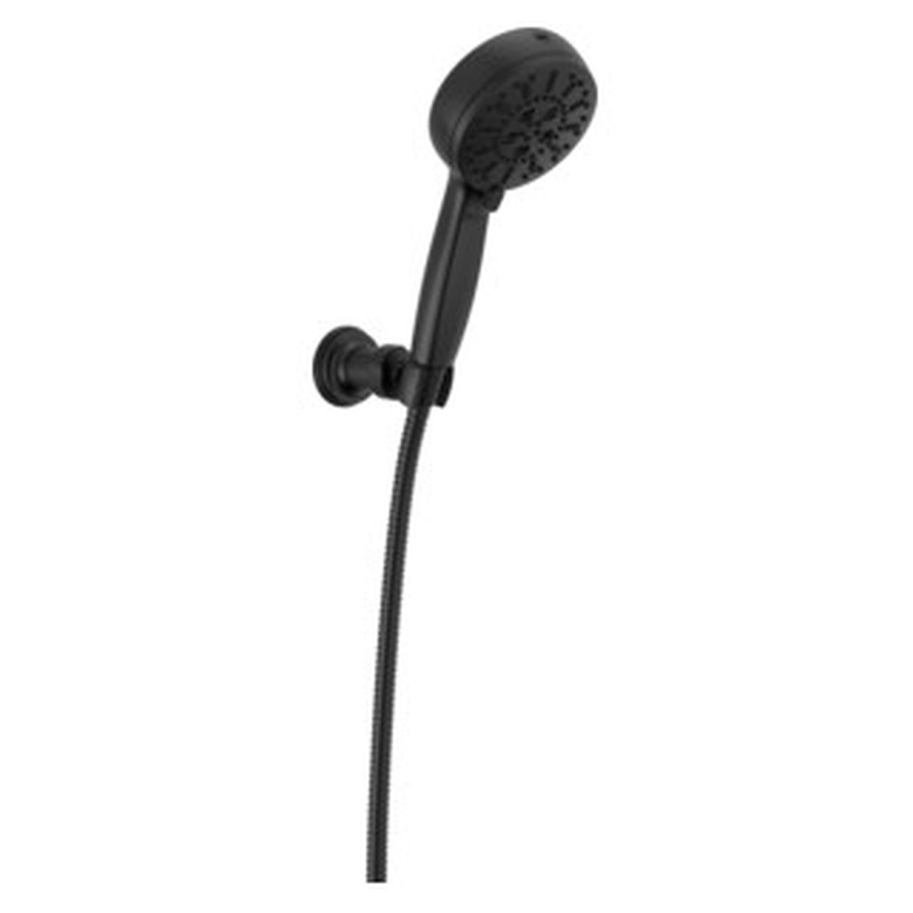 Delta 55884-BL Universal Showering Components 7-Setting Wall Mount Hand Shower with Cleaning Spray, Matte Black
