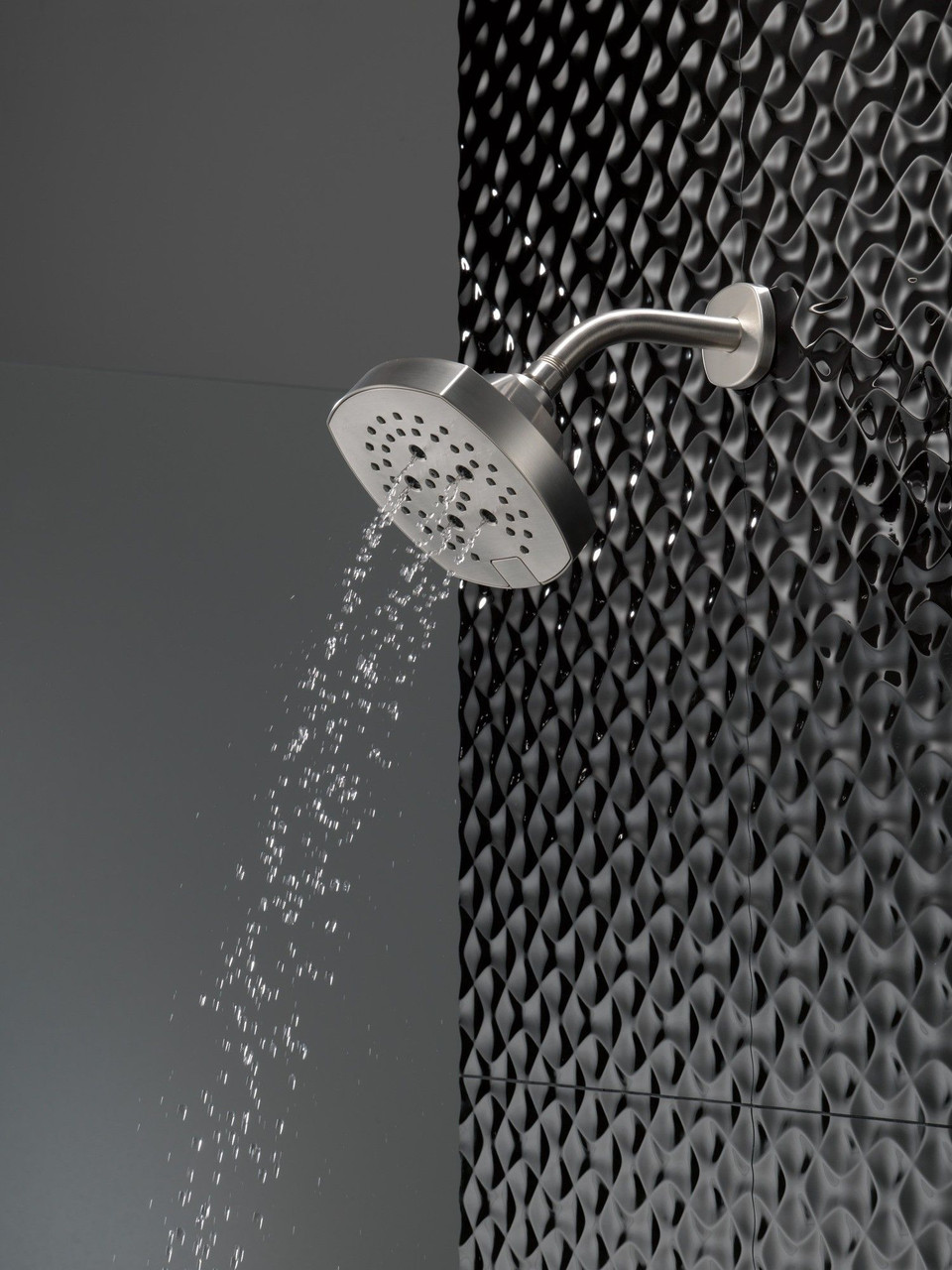 Delta 52663-SS Universal Showering Components 5-Setting H2Okinetic Shower Head, Stainless