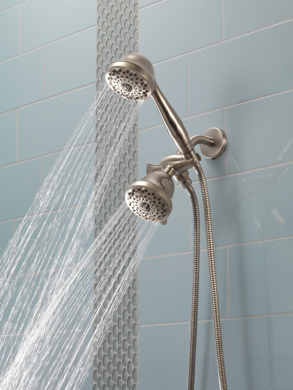 Delta 52626-SS-PK Universal Showering Components Premium 7-Setting Shower Head, Stainless