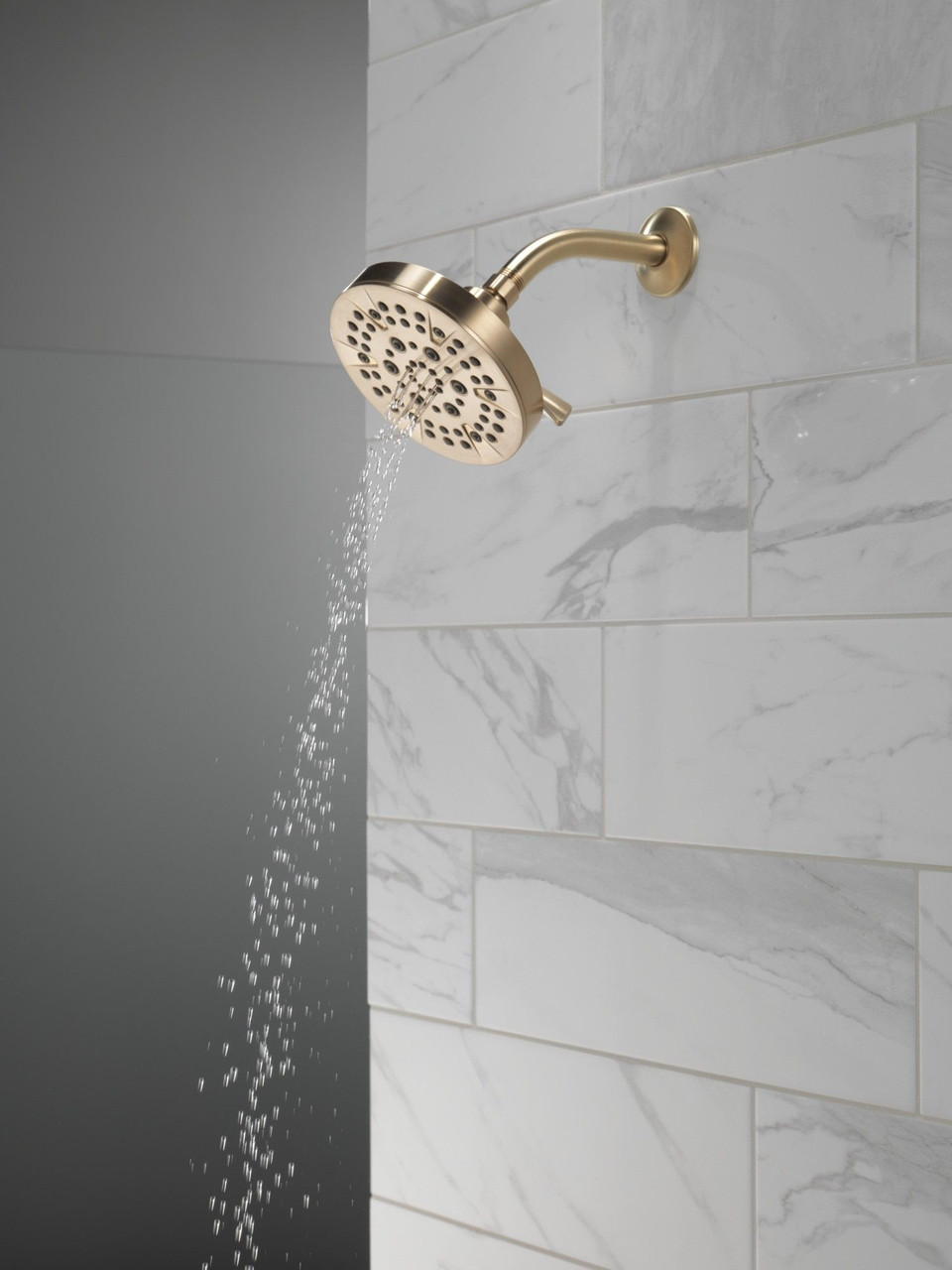 Delta 52535-CZ Universal Showering Components 5-Setting Showerhead, Champagne Bronze
