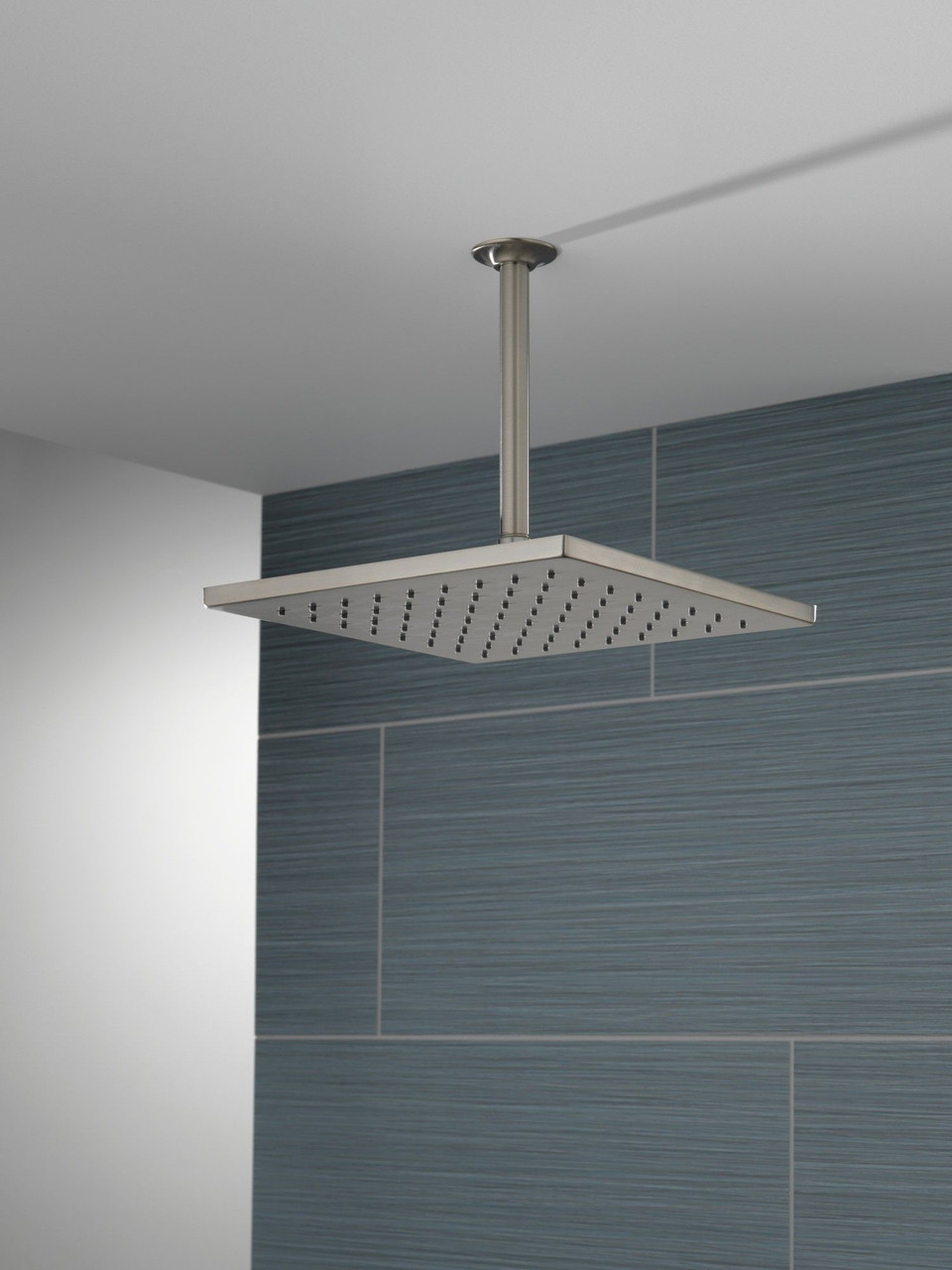 52159-SS-PR Universal Showering Components Single-Setting Metal Raincan Shower Head, Lumicoat Stainless